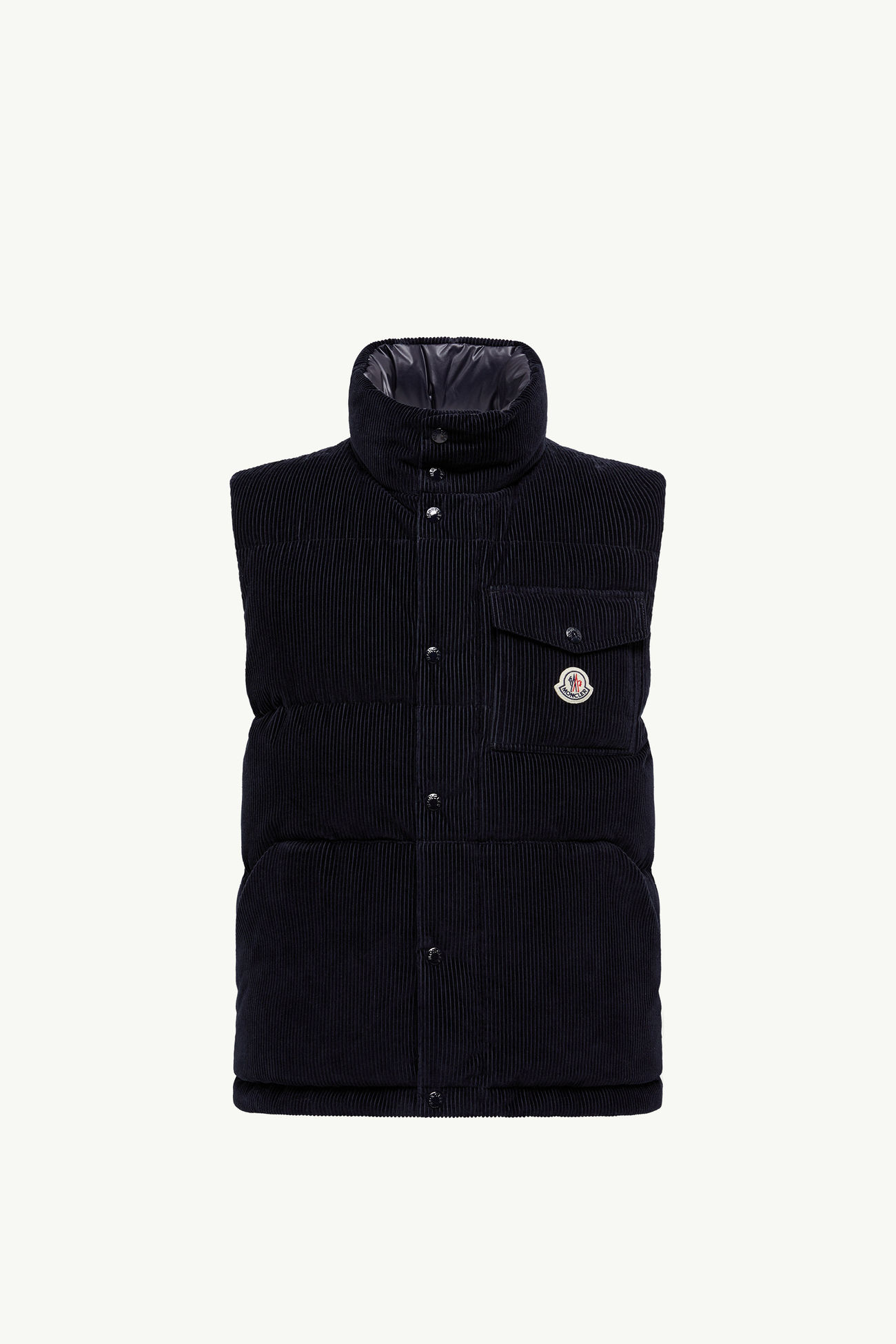 Gilet imbottito Agen in velluto a coste Uomo Blu Navy Moncler 2