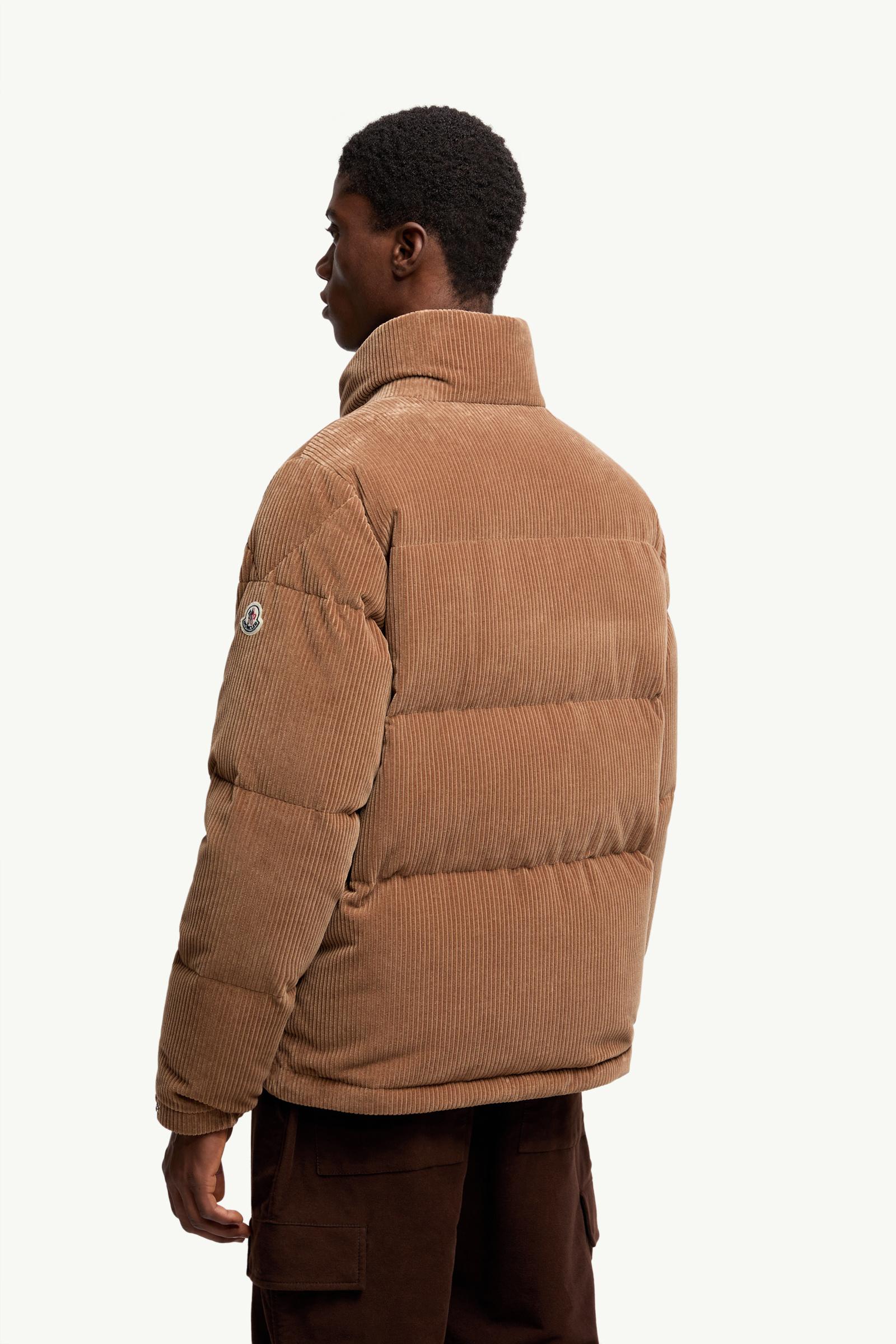 Brown Serrant Corduroy Short Down Jacket - Short Down Jackets for