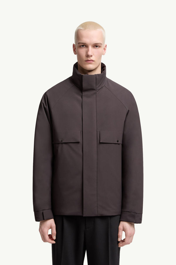 Egoutelles Short Down Jacket Men Dark Brown Moncler 3