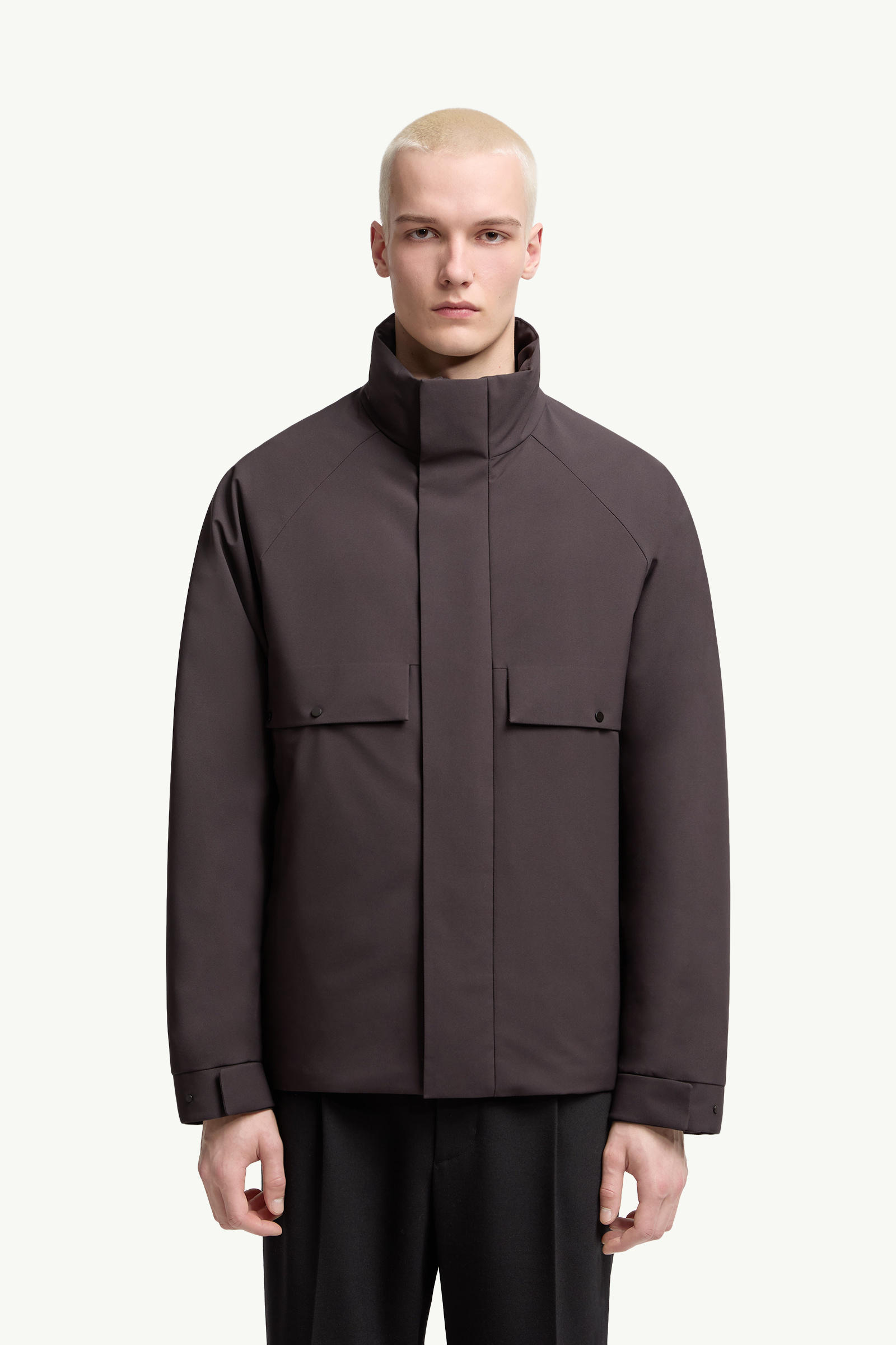 Egoutelles Short Down Jacket Men Dark Brown Moncler 3