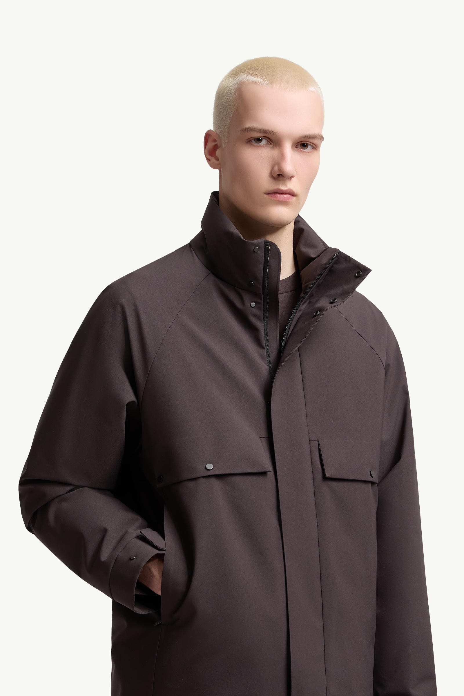 Egoutelles Short Down Jacket Men Dark Brown Moncler 5