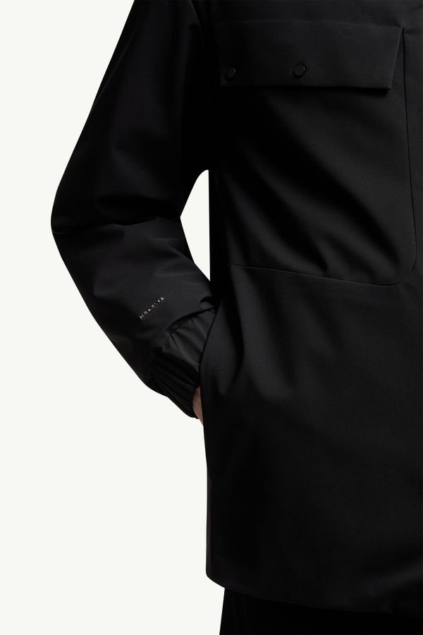 Escurays Hooded Short Down Jacket Men Black Moncler 6