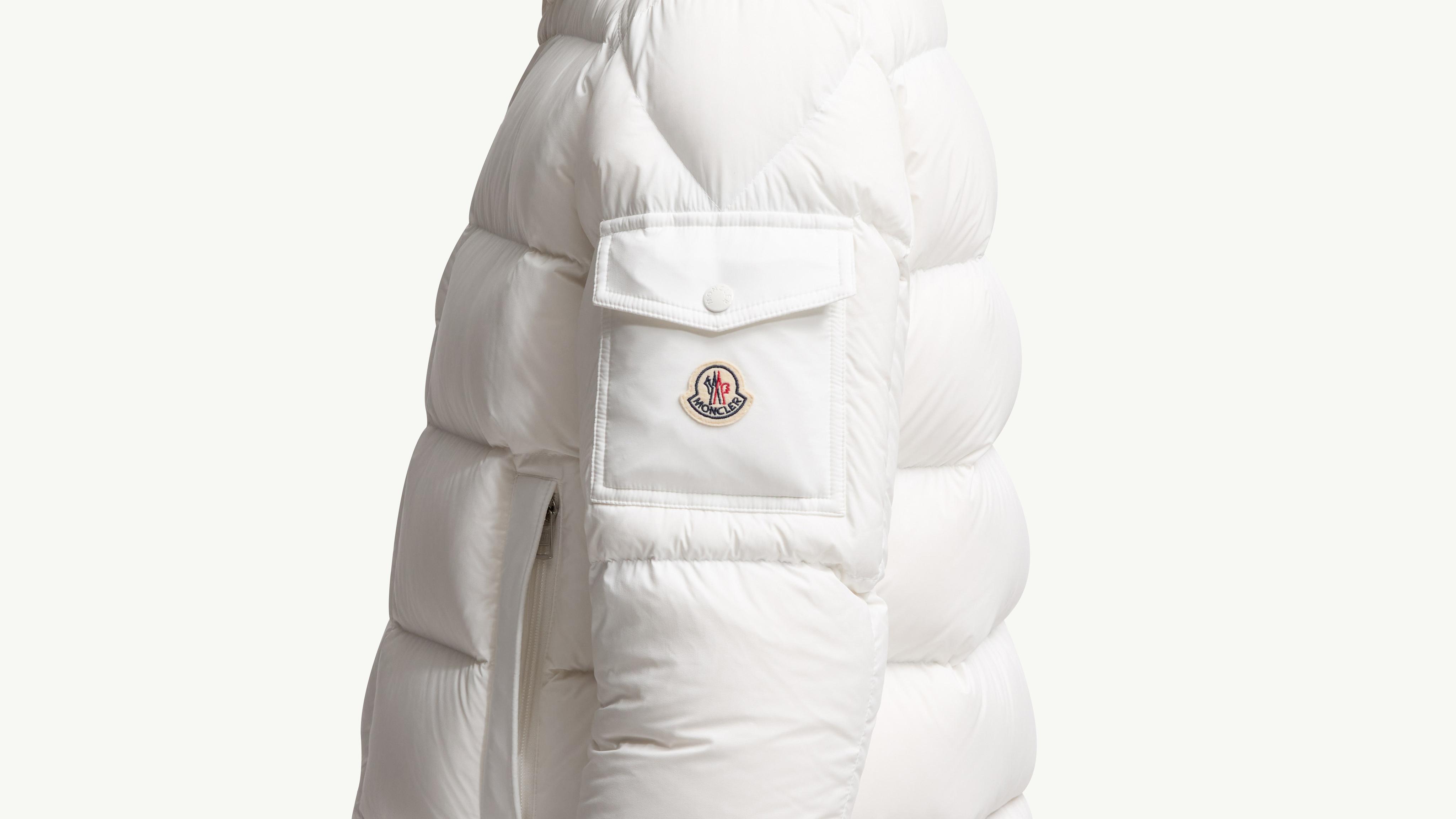 White Moncler Maya 70 Hooded Short Down Jacket - Short Down