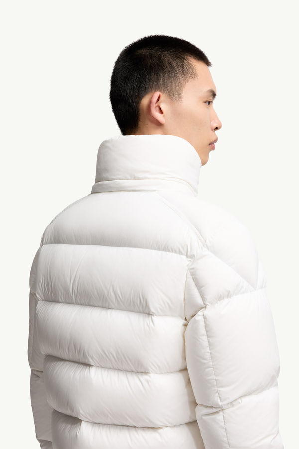 Moncler Maya 70 Hooded Short Down Jacket Men White Moncler 5