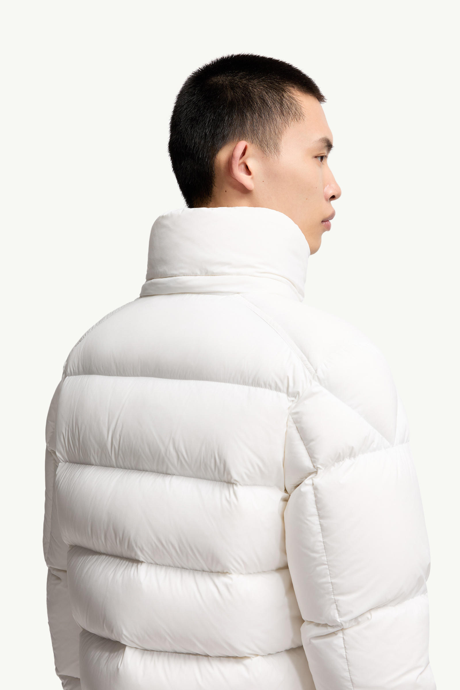 Piumino corto Moncler Maya 70 con cappuccio Uomo Bianco Moncler 5