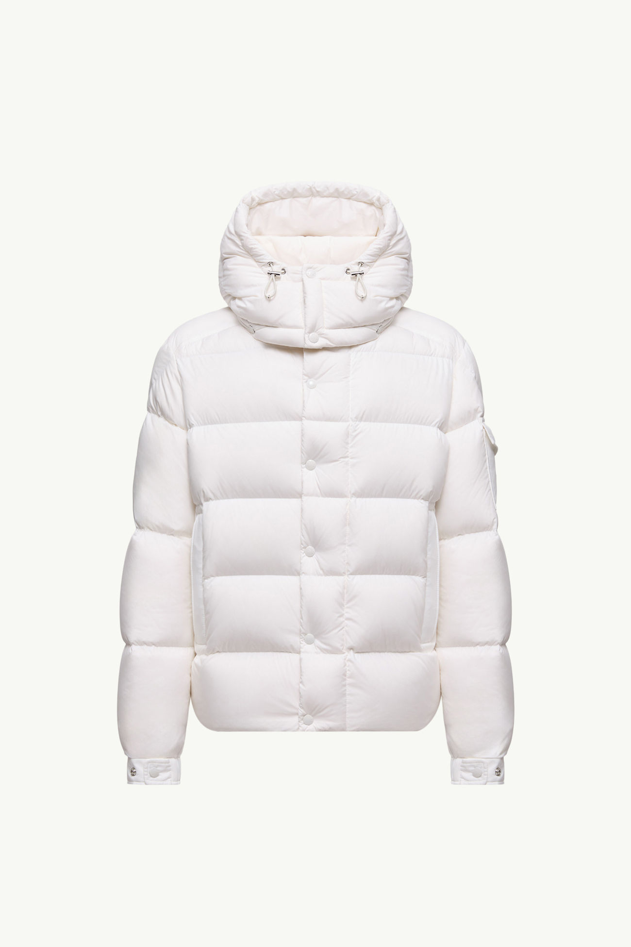 Plumífero corto con capucha Moncler Maya 70 Hombre Blanco Moncler 2