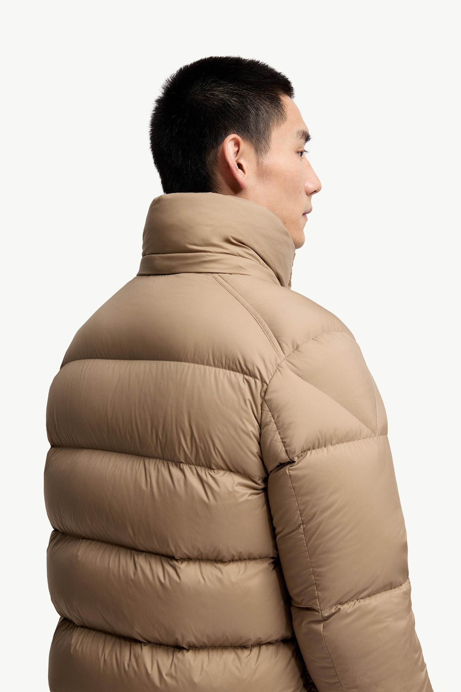Moncler Maya 70連帽短身羽絨外套 男士 淺啡色 Moncler 5