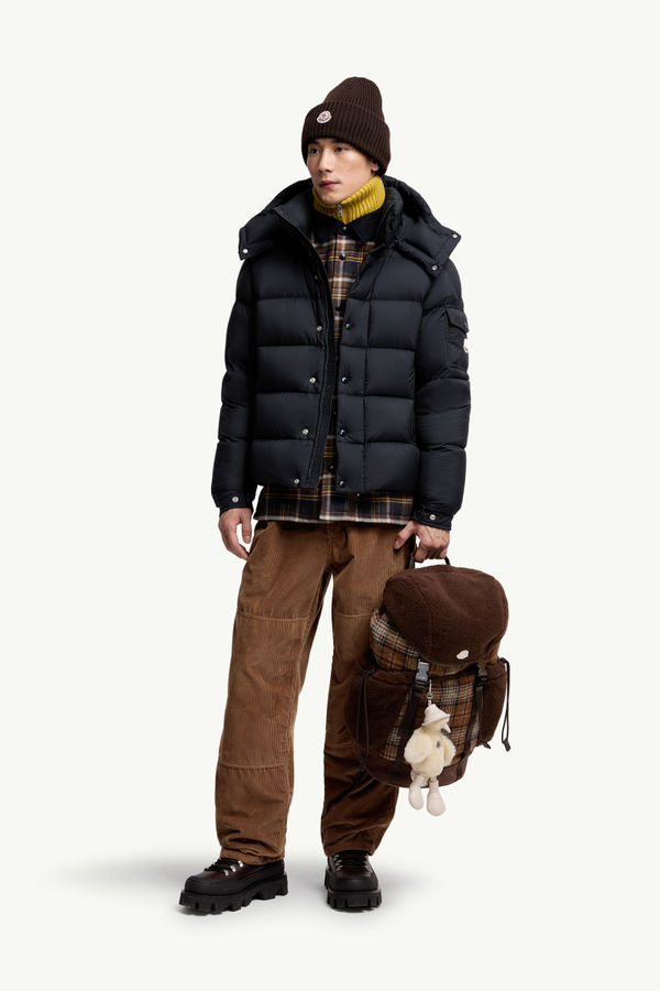 Moncler Maya 70 Hooded Short Down Jacket Men Night Blue Moncler 0