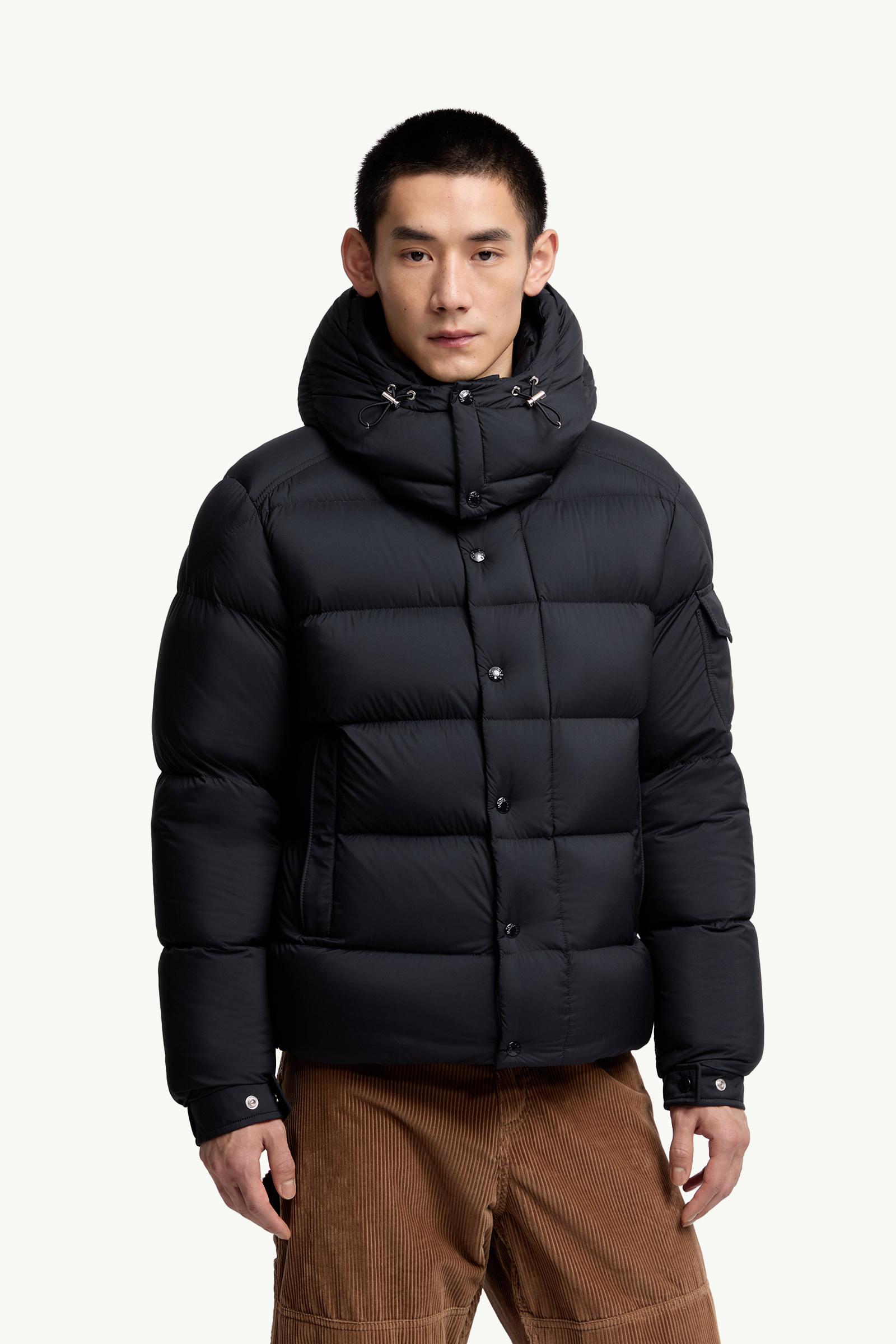 Night Blue Moncler Maya 70 Hooded Short Down Jacket - Short