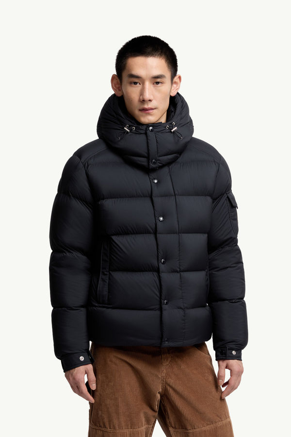 Moncler Maya 70 Hooded Short Down Jacket Men Night Blue Moncler 3