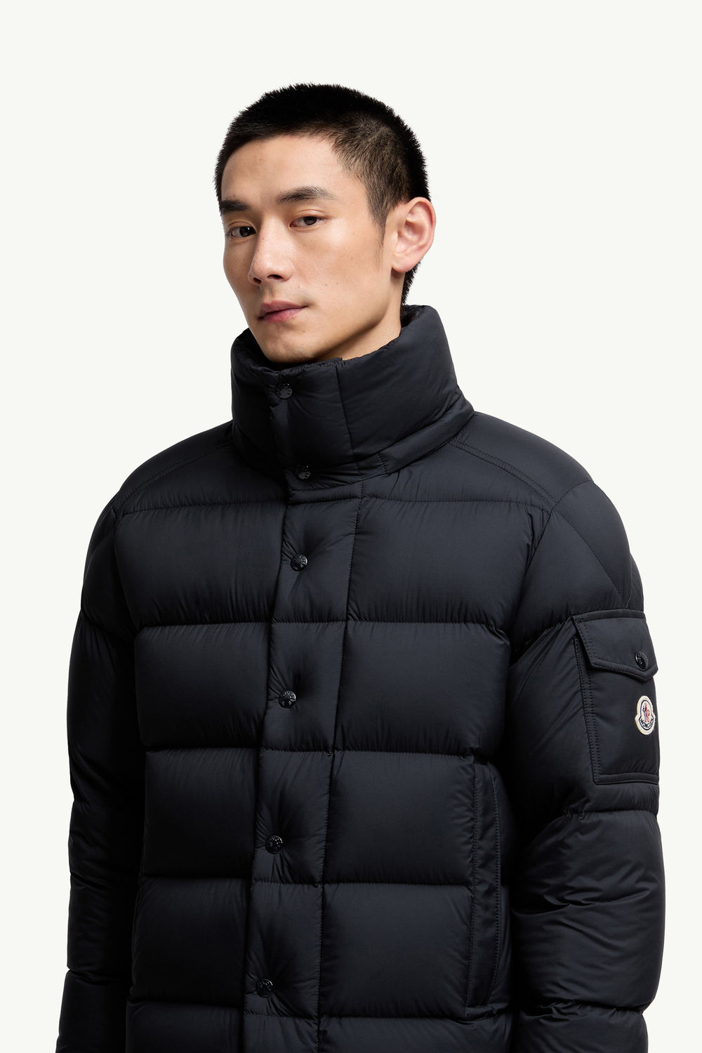 Moncler Maya 70 Hooded Short Down Jacket Men Night Blue Moncler 5