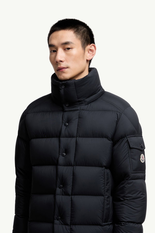 Moncler Maya 70 Hooded Short Down Jacket Men Night Blue Moncler 5