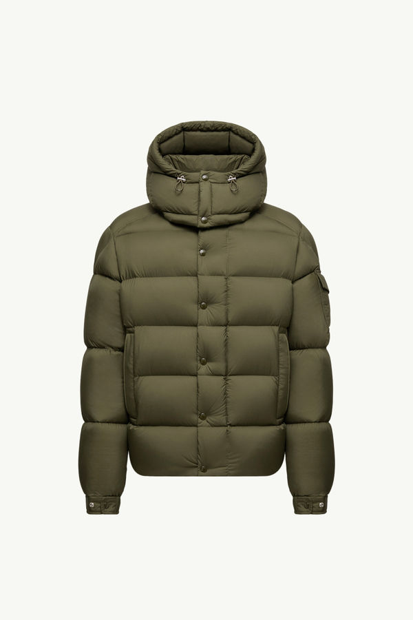 Moncler Maya 70 Hooded Short Down Jacket Men Olive Green Moncler 2