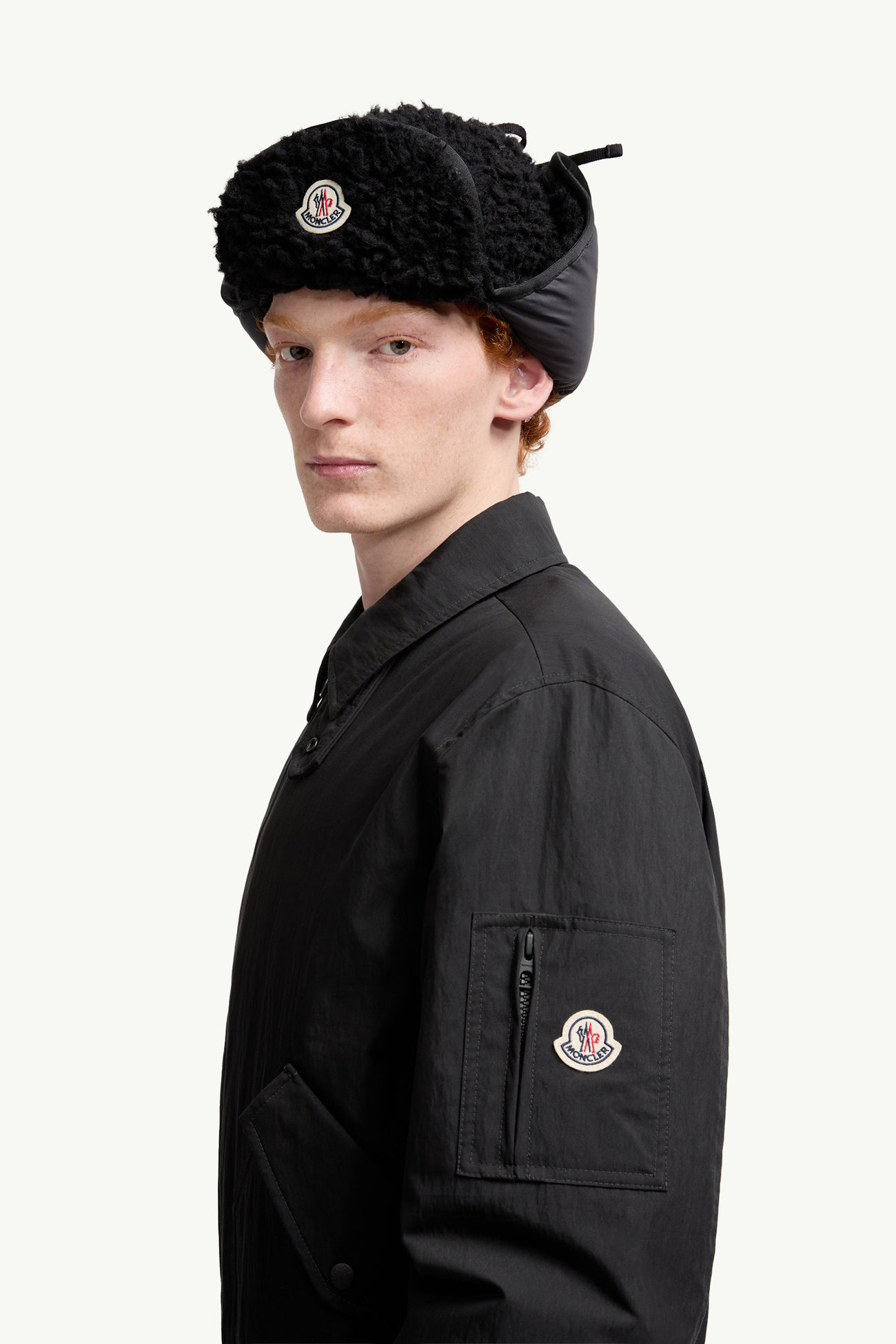 Volkuri男士羽绒飞行员夹克外套 男士 黑色 Moncler 1