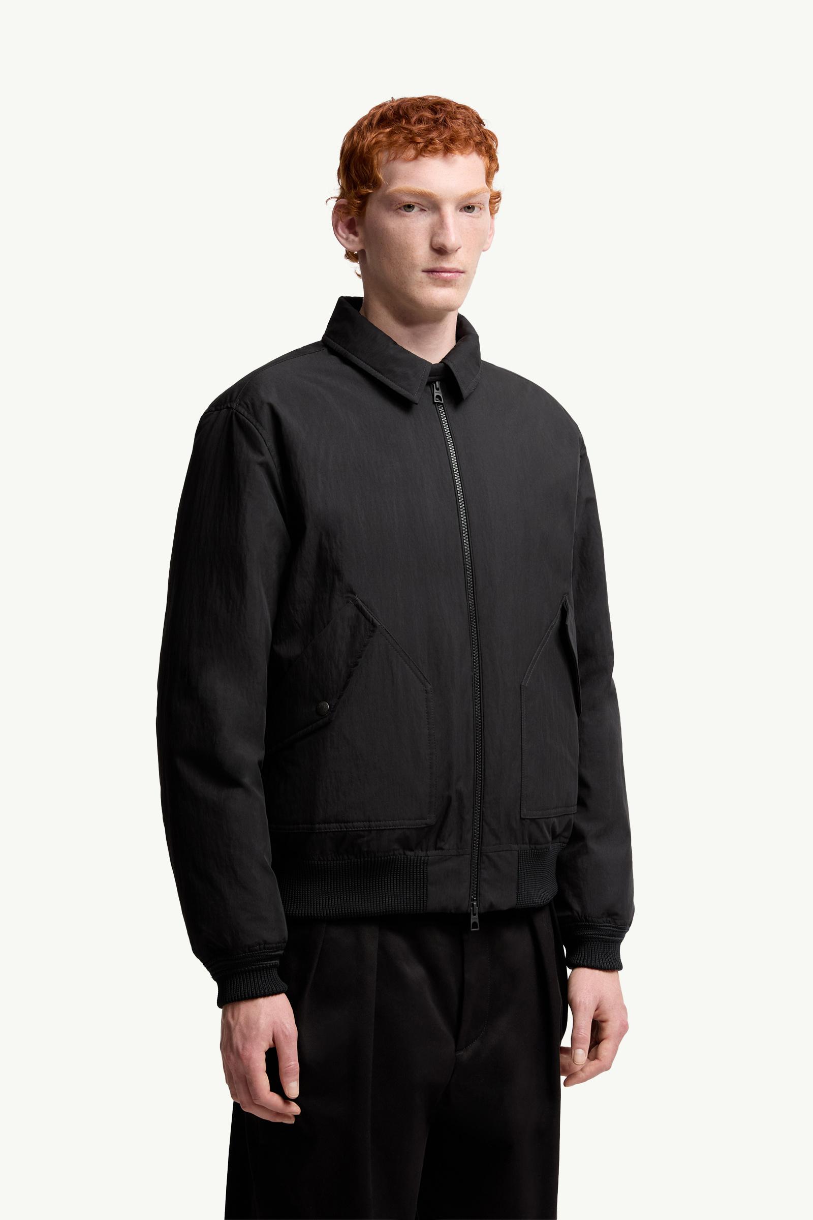 Black Volkuri Down Bomber Jacket - Short Down Jackets for Men
