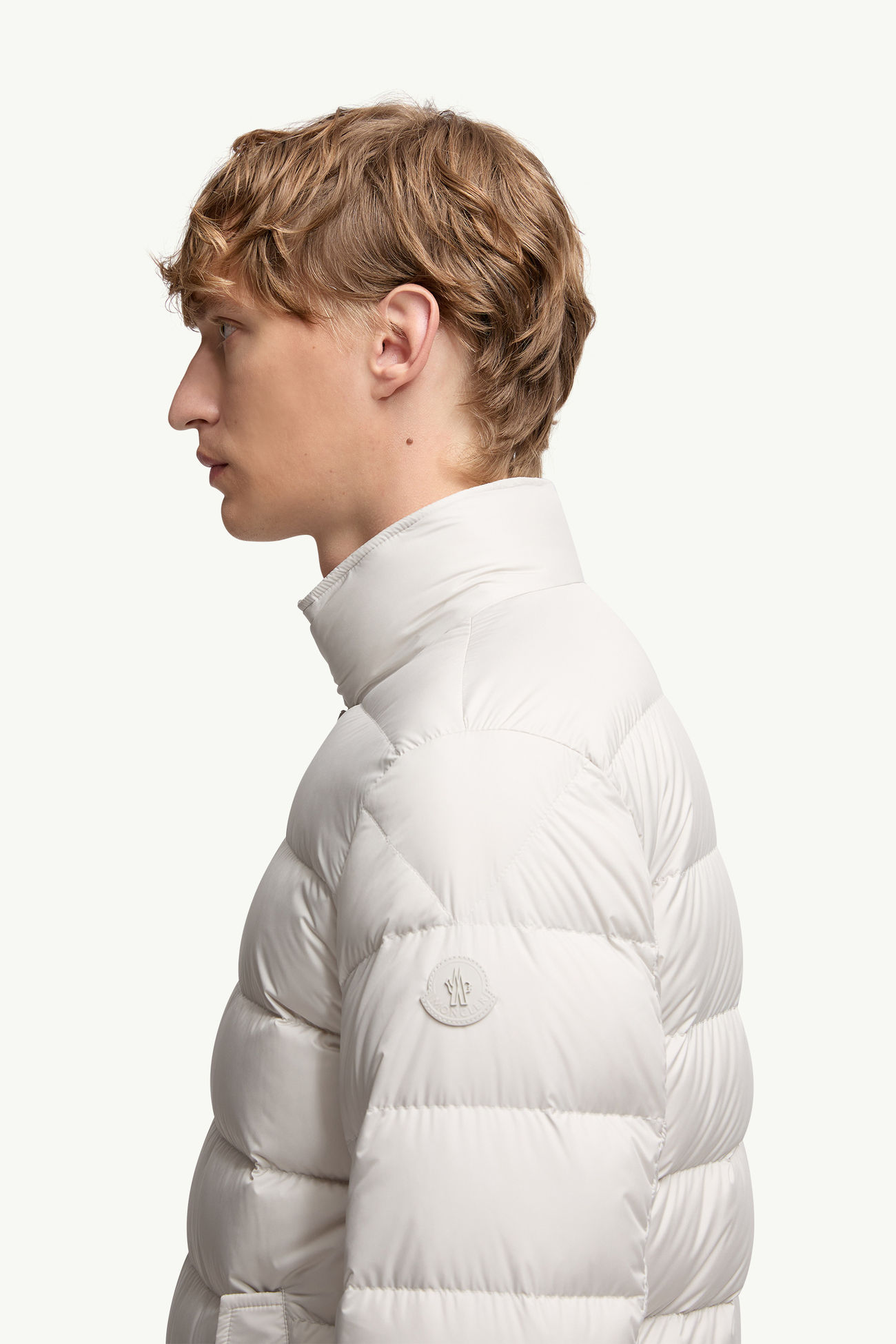 Phrier kurze Daunenjacke Herren Eisgrau Moncler 1