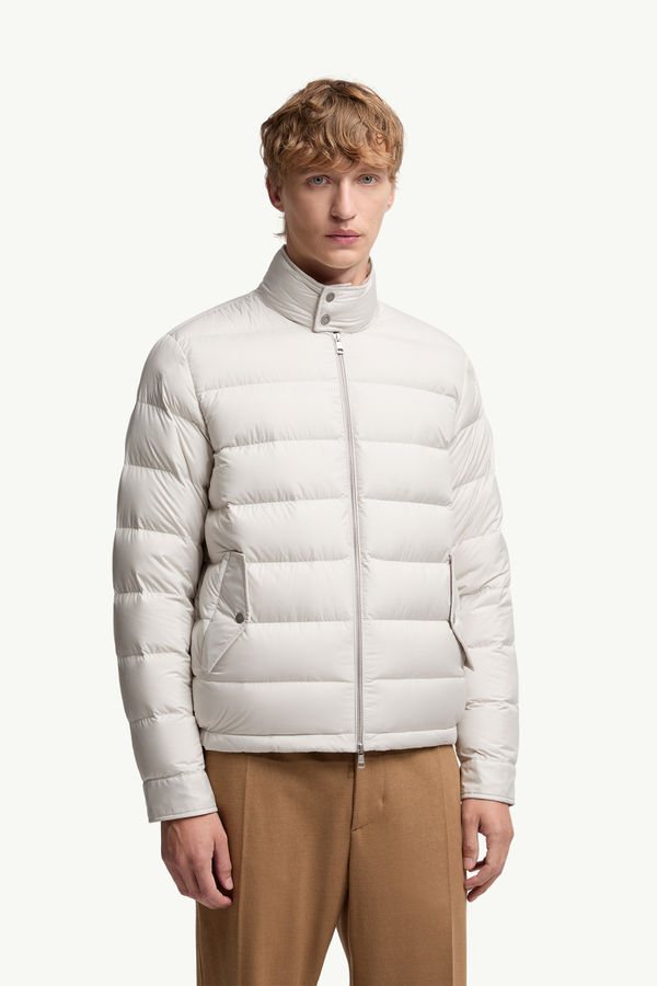 Phrier Short Down Jacket Men Ice Gray Moncler 3