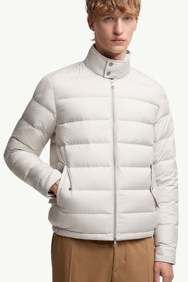 Phrier Short Down Jacket Men Ice Gray Moncler 5