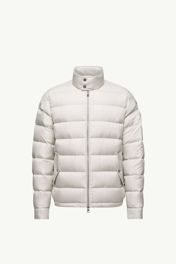 Phrier Short Down Jacket Men Ice Gray Moncler 2