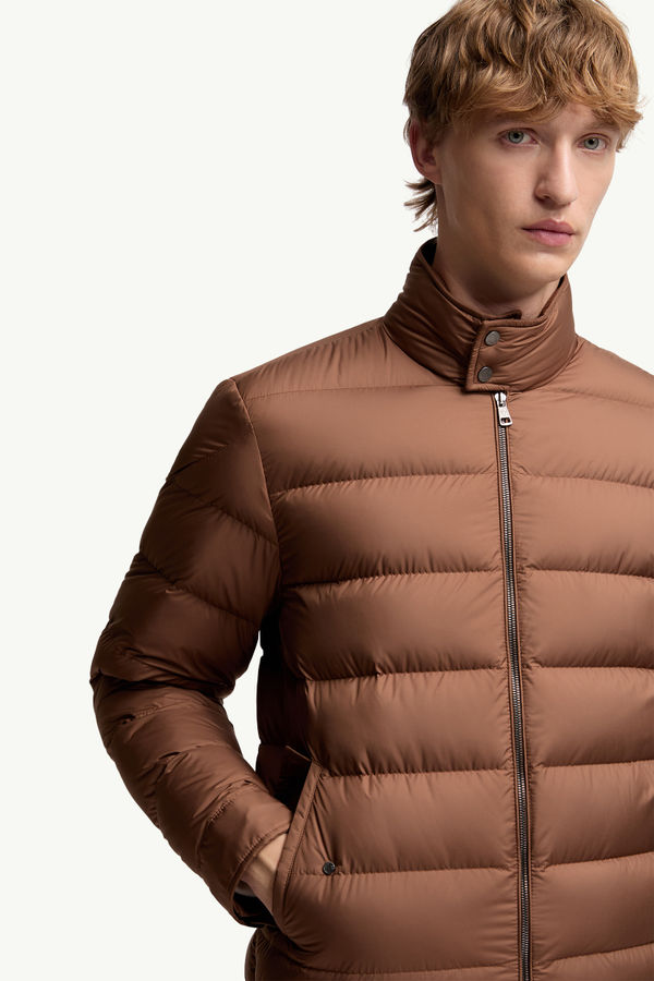 Phrier kurze Daunenjacke Herren Braun Moncler 6