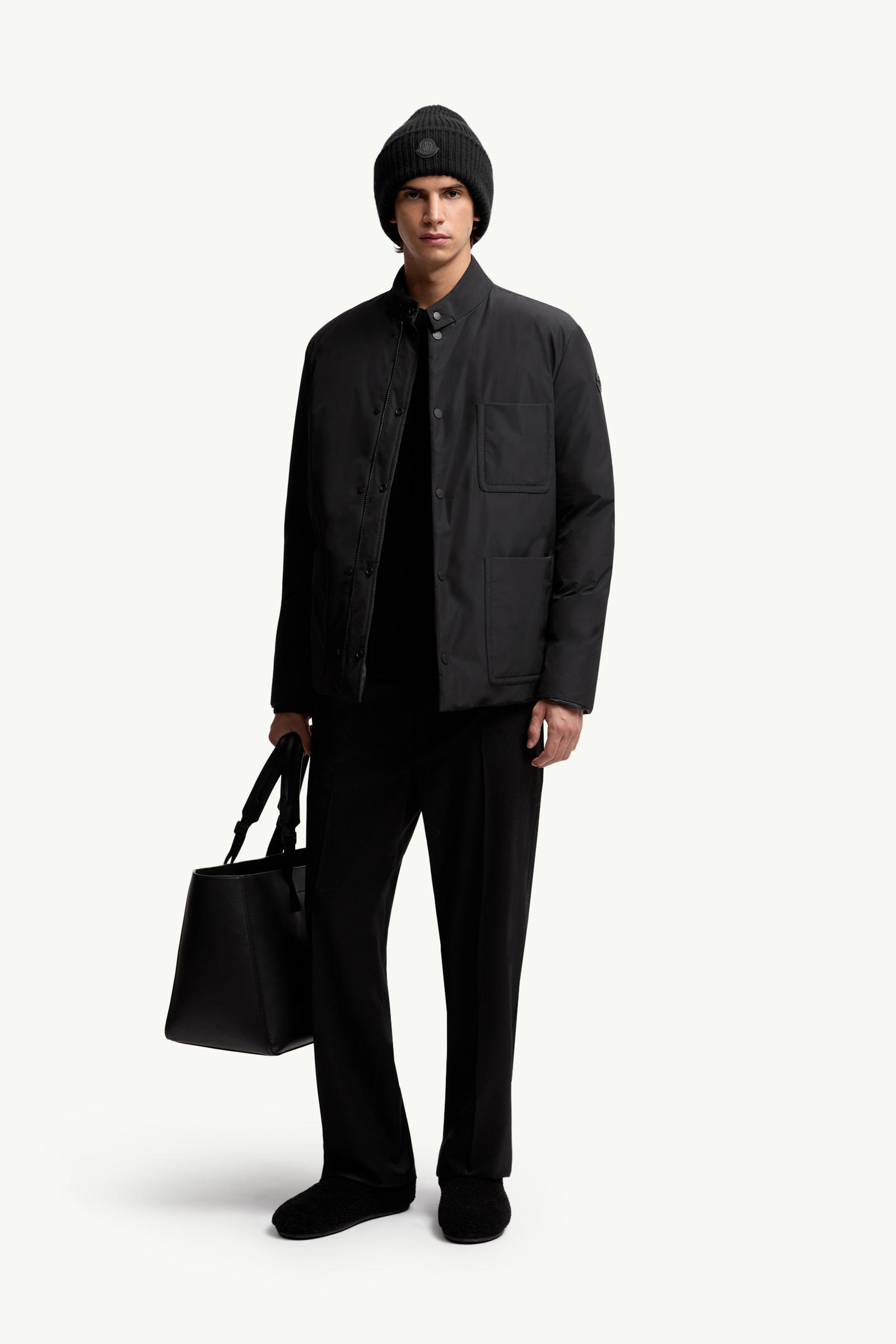 Ouille Reversible Short Down Jacket Men Black Moncler 0
