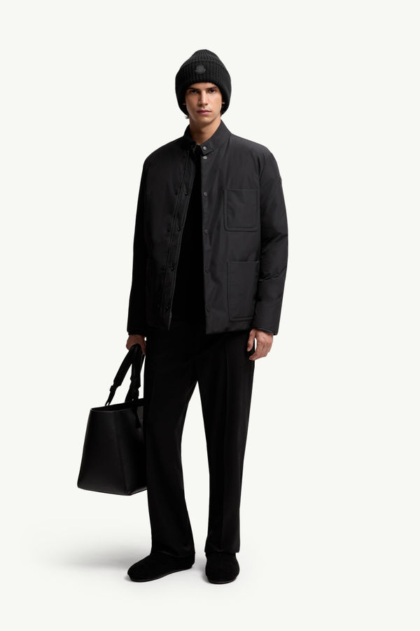 Ouille ショートダウンジャケット メンズ ブラック Moncler 0