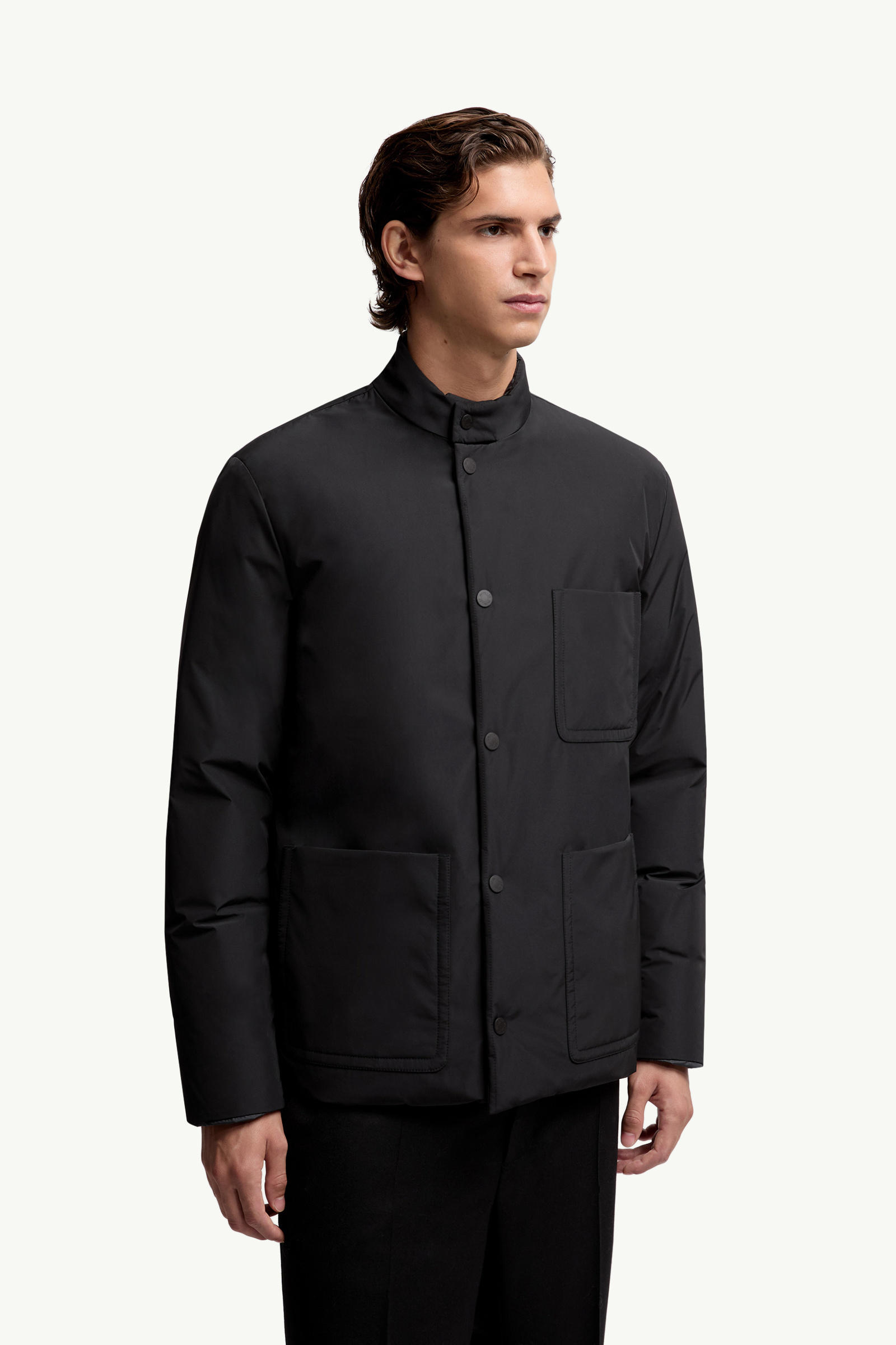 Ouille Reversible Short Down Jacket Men Black Moncler 3