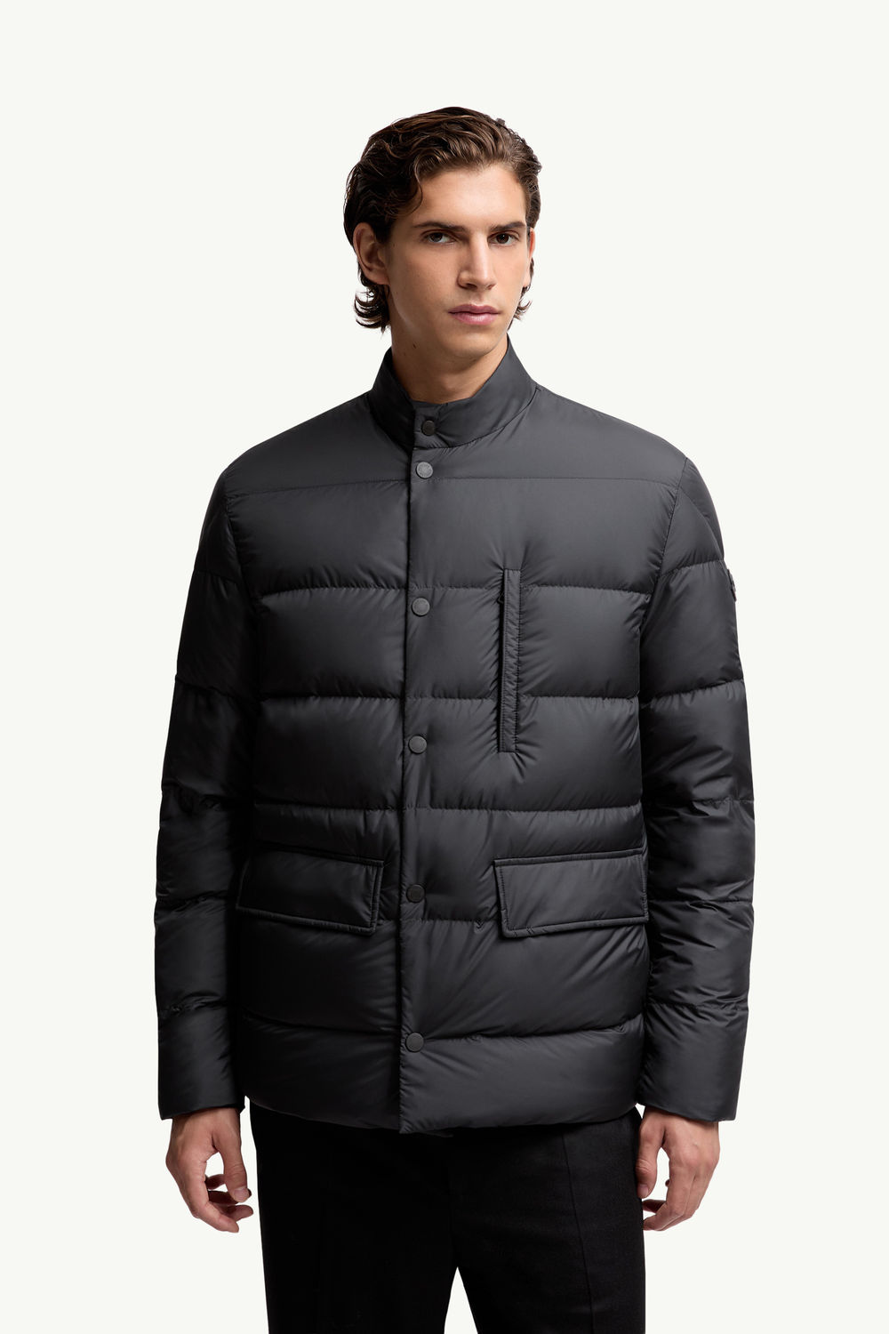 Ouille Reversible Short Down Jacket Men Black Moncler 5