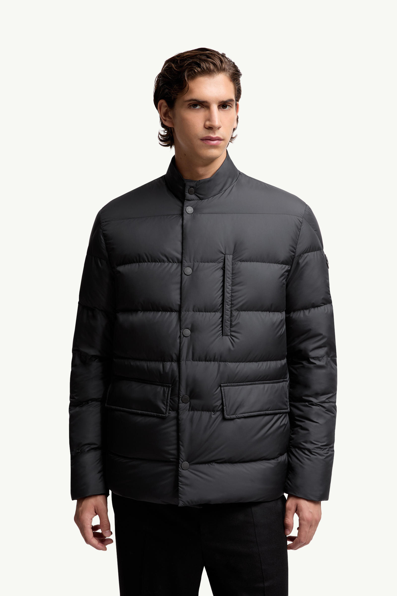 Ouille Reversible Short Down Jacket Men Black Moncler 5