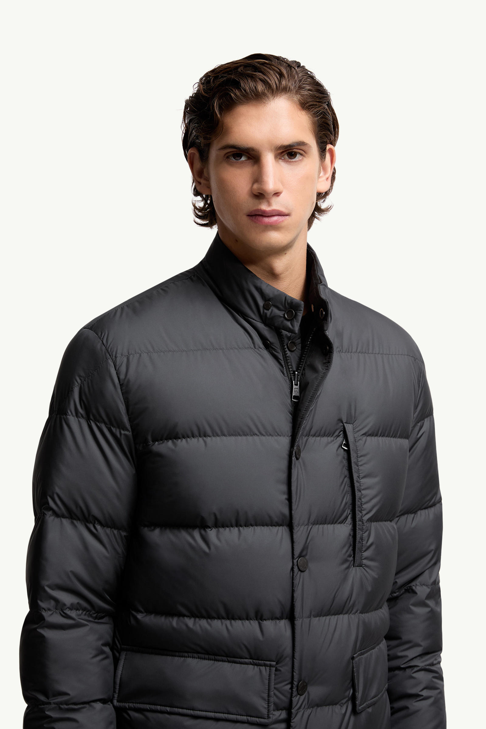 Ouille Reversible Short Down Jacket Men Black Moncler 6
