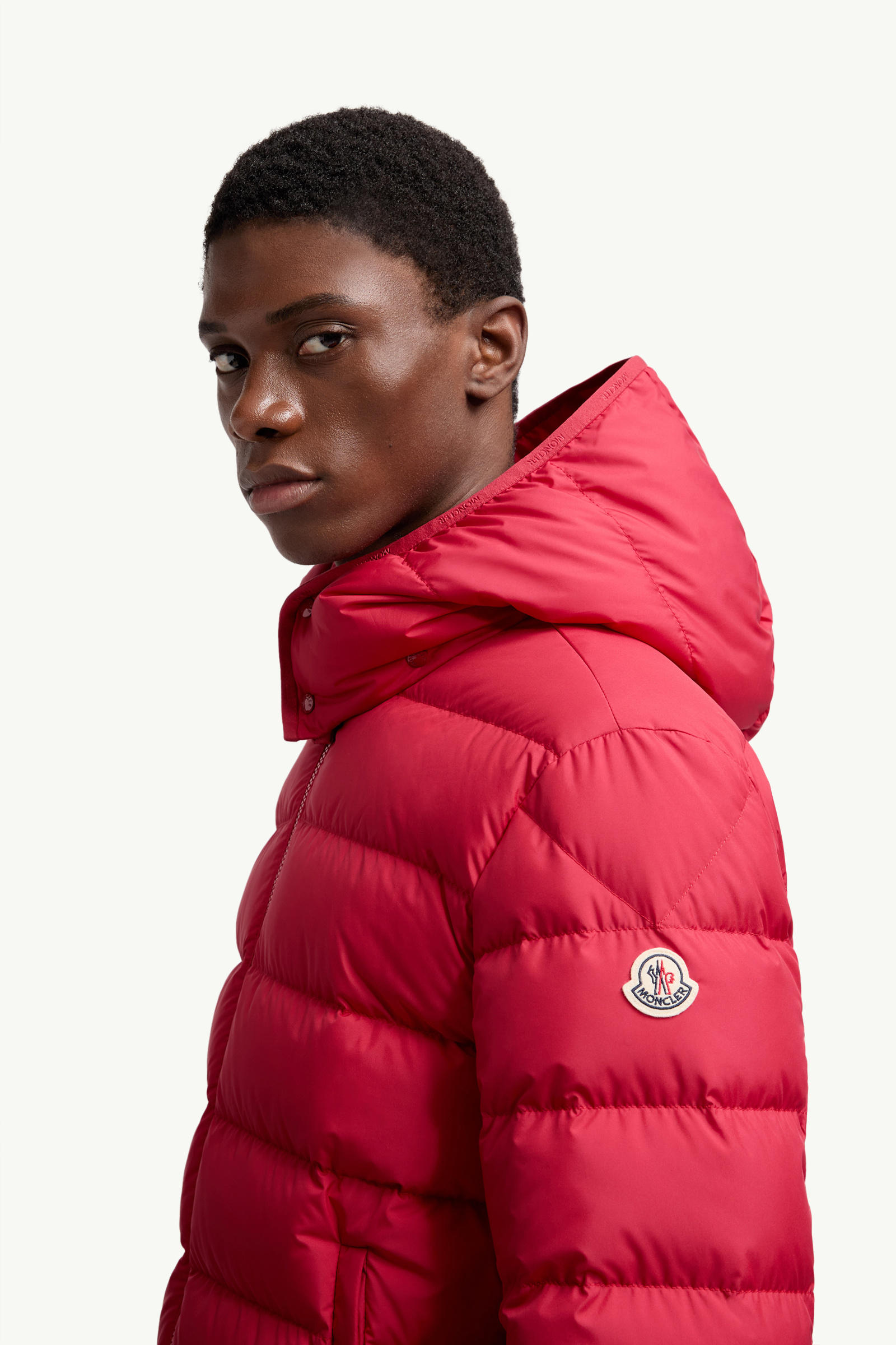Montbrocq Hooded Short Down Jacket Men Red Moncler 1