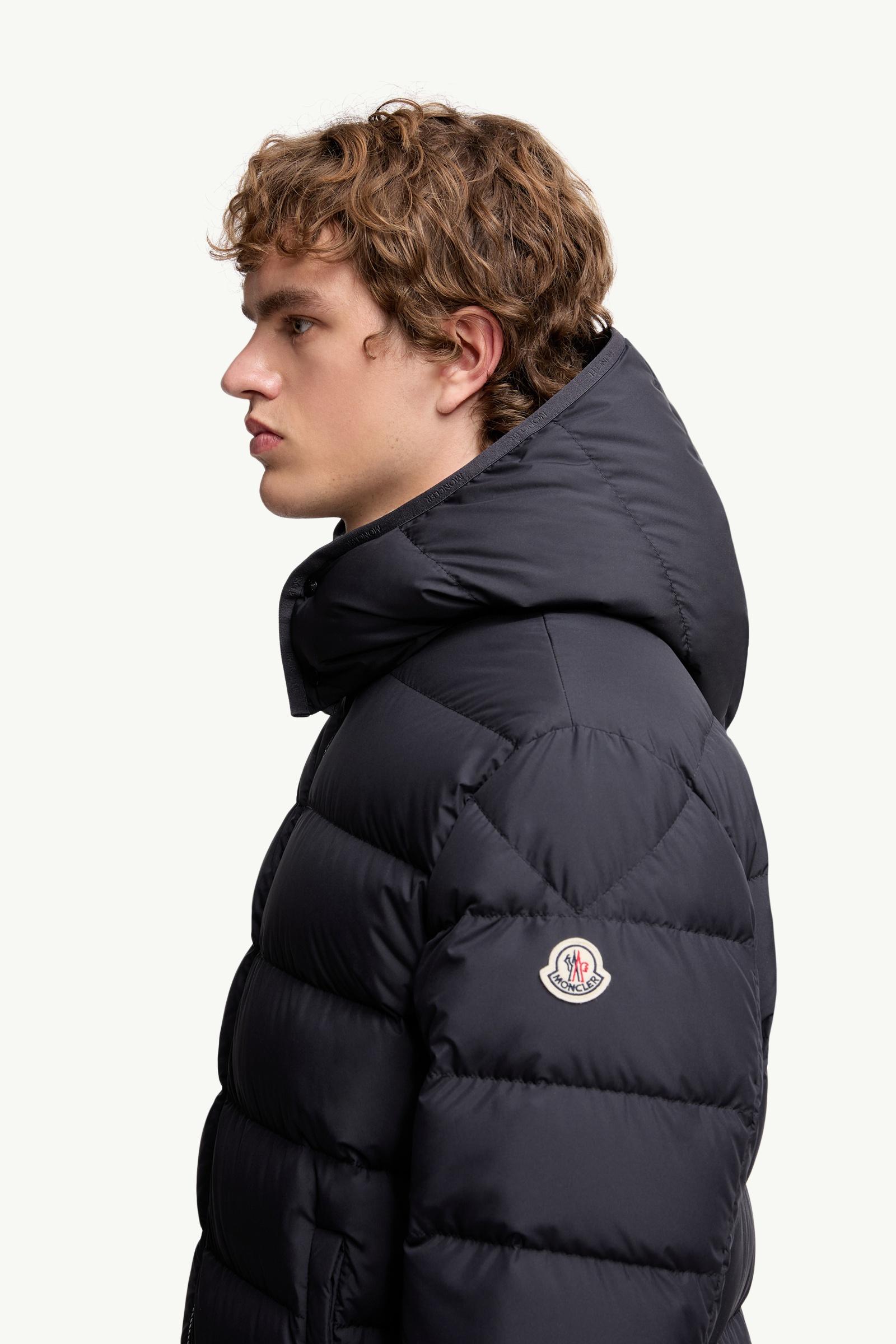 MONCLER フード付きダウンジャケット ネイビー 116CM ネイビーブルー 