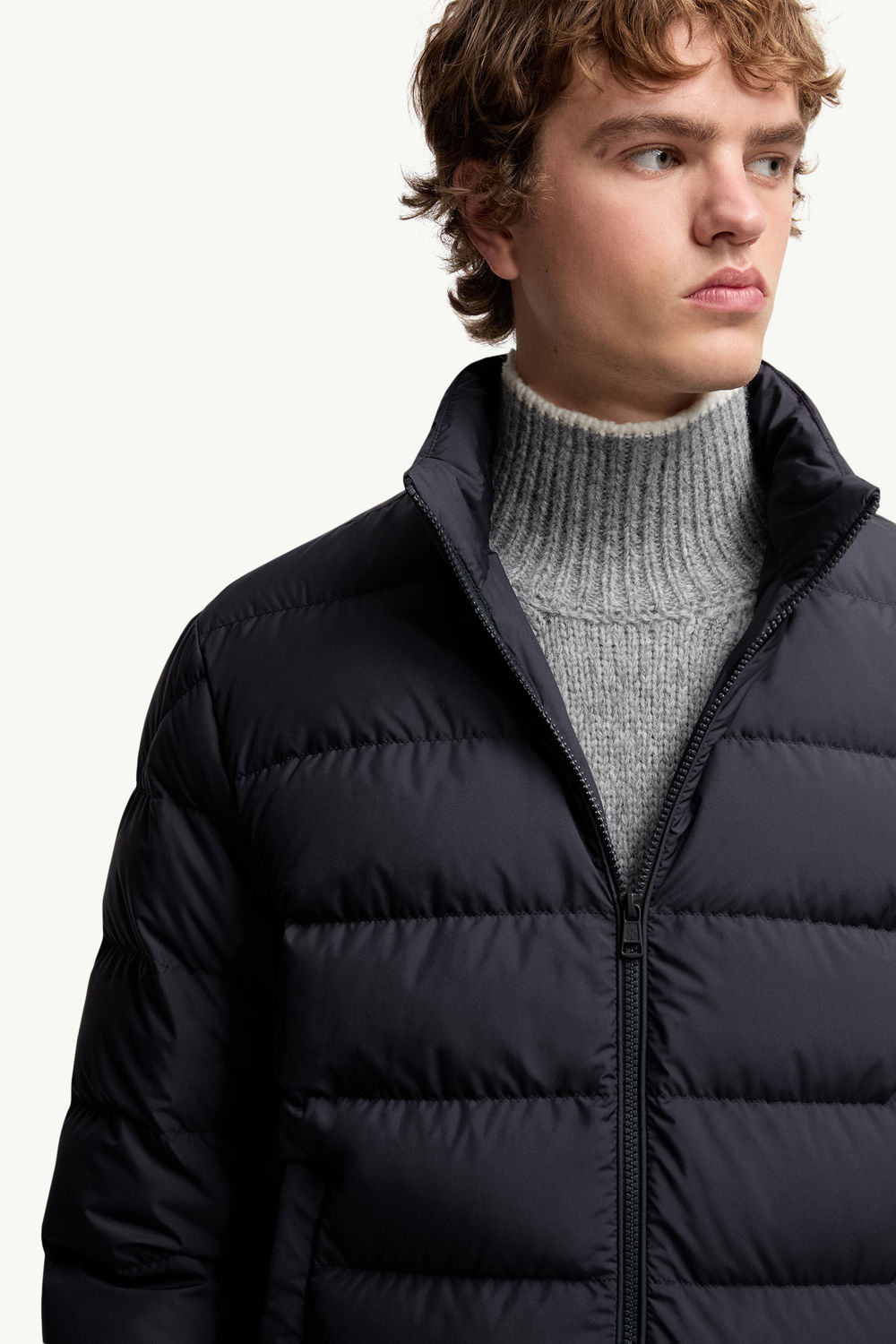 Montbrocq Hooded Short Down Jacket Men Navy Blue Moncler 5