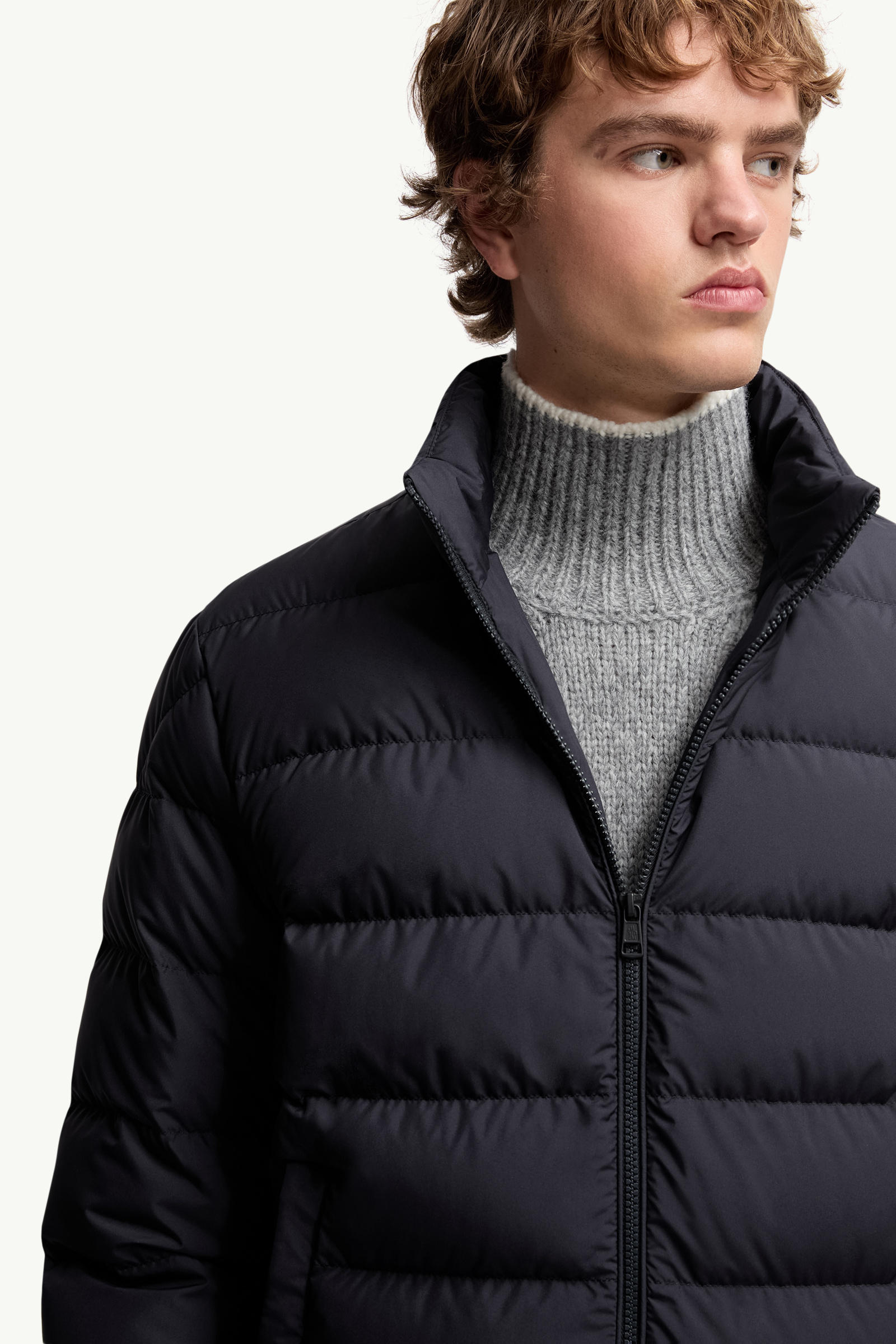 Montbrocq Hooded Short Down Jacket Men Navy Blue Moncler 5