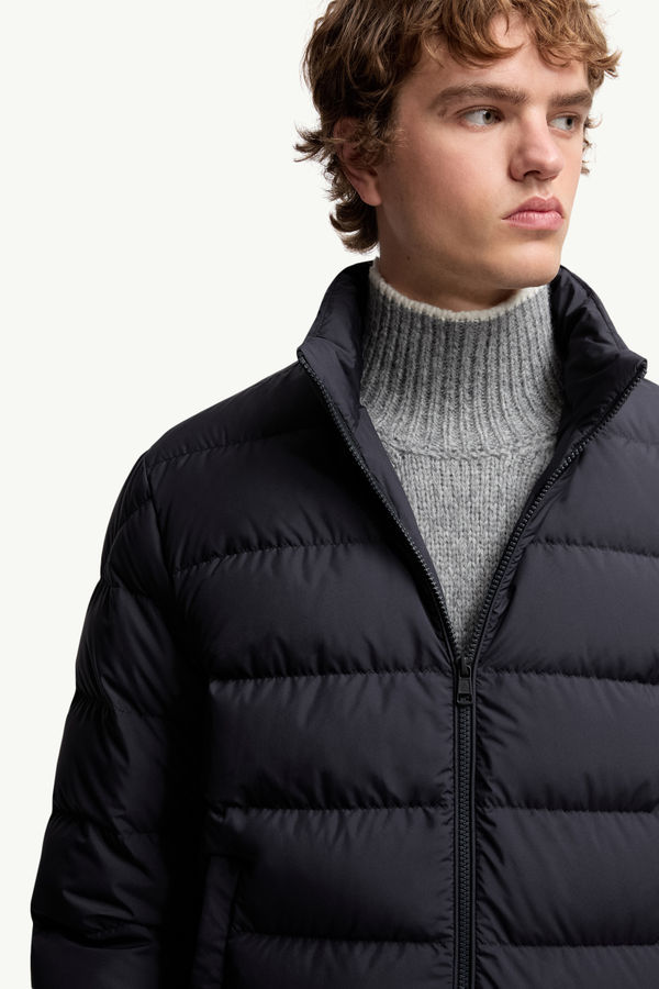 Montbrocq ショートダウンジャケット メンズ ネイビーブルー Moncler 5