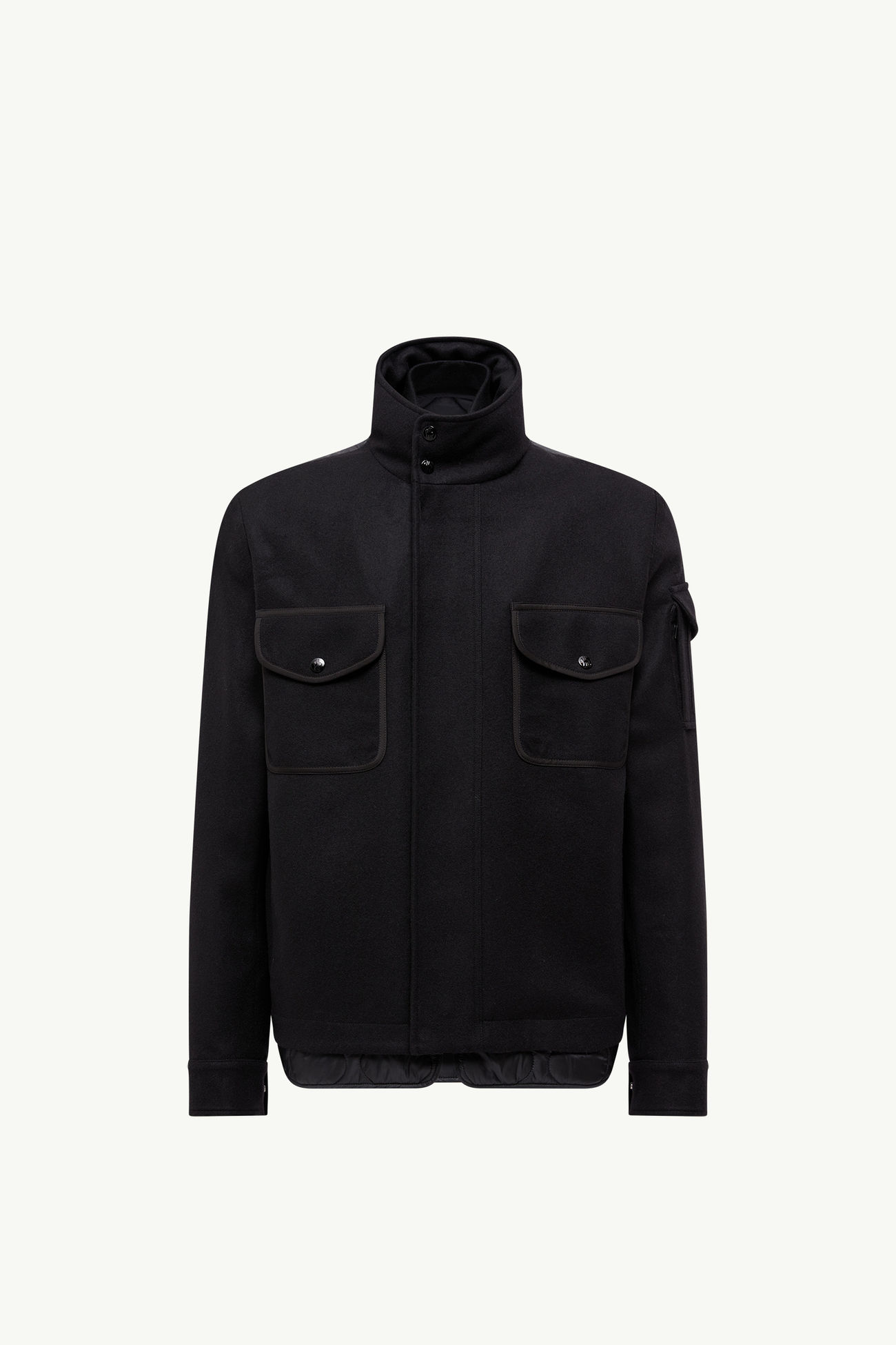 Avoine男士羊毛短款羽绒夹克外套 男士 黑色 Moncler 2