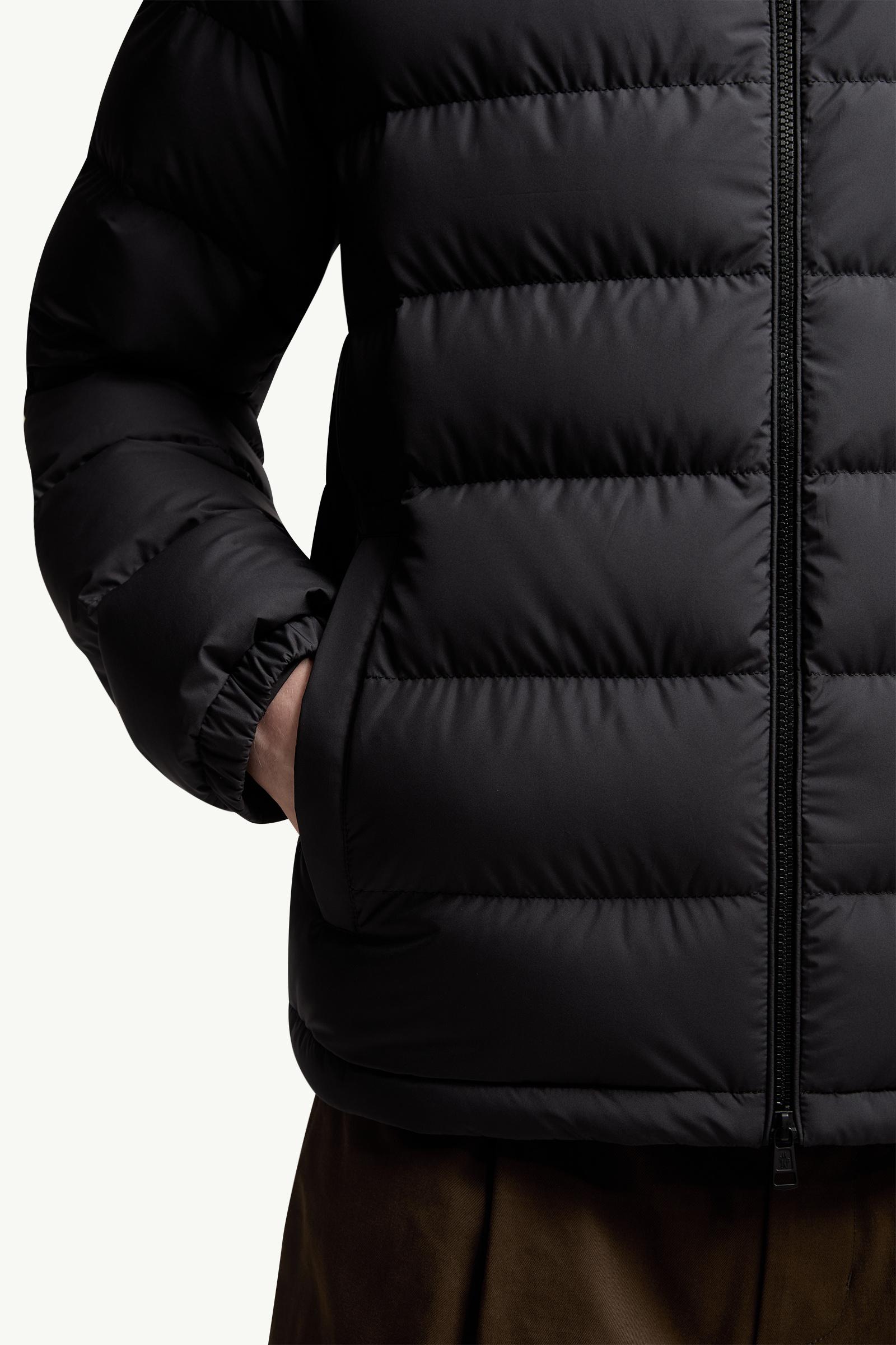 Black Laveraet Hooded Short Down Jacket - Short Down Jackets for