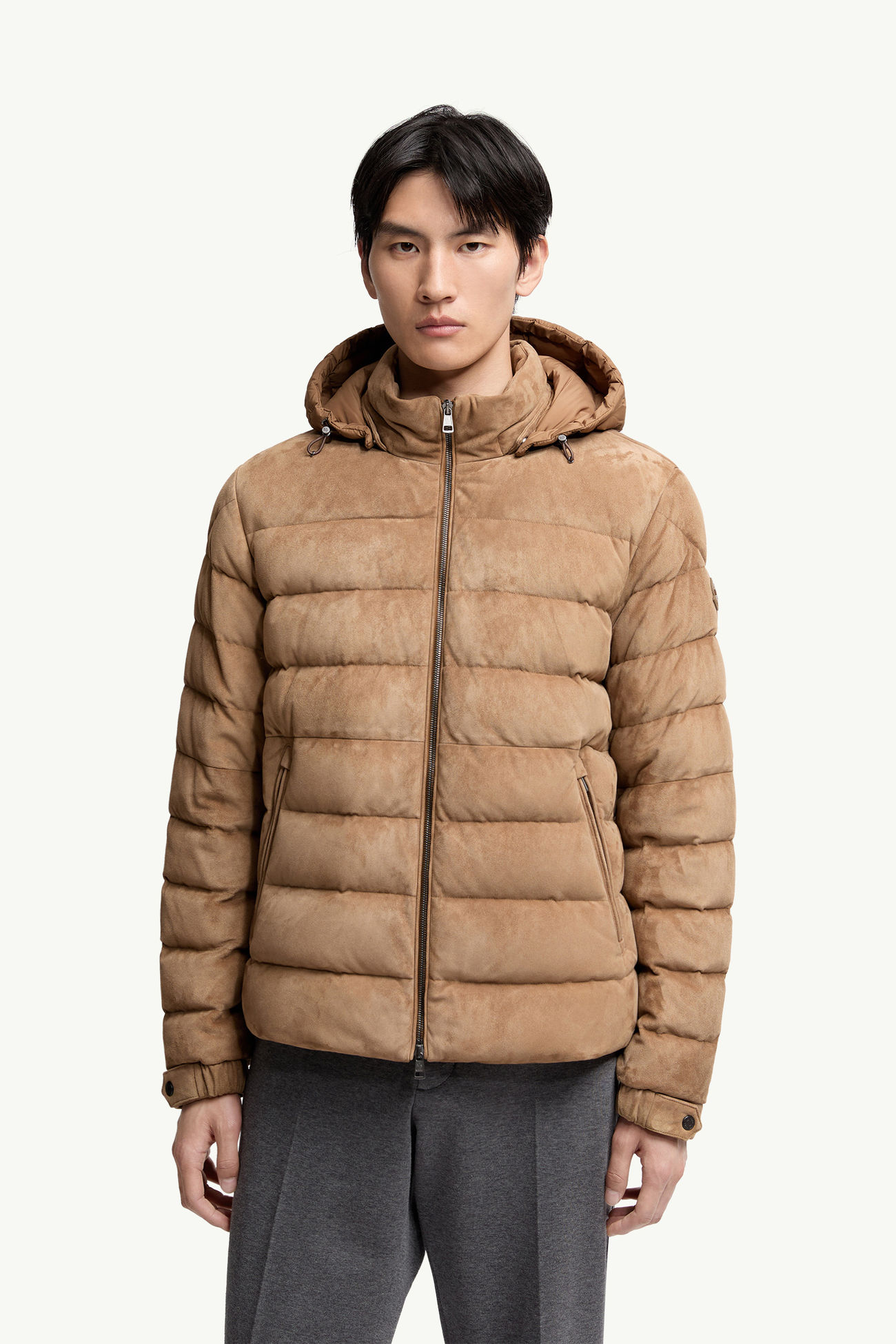 Arnebショートダウンジャケット メンズ ベージュ Moncler 3
