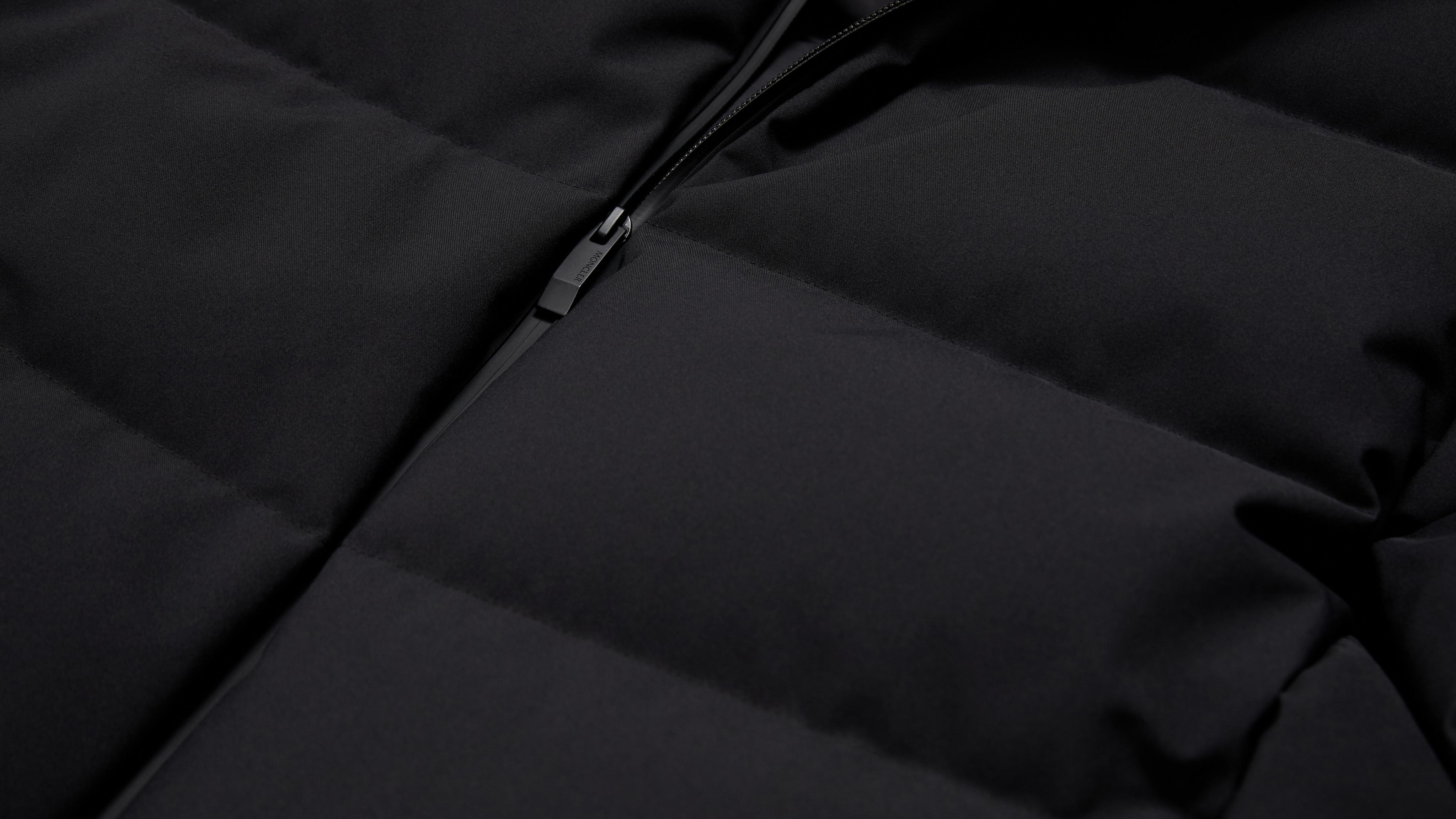 Black Languedoc Hooded Short Down Jacket - Short Down Jackets for