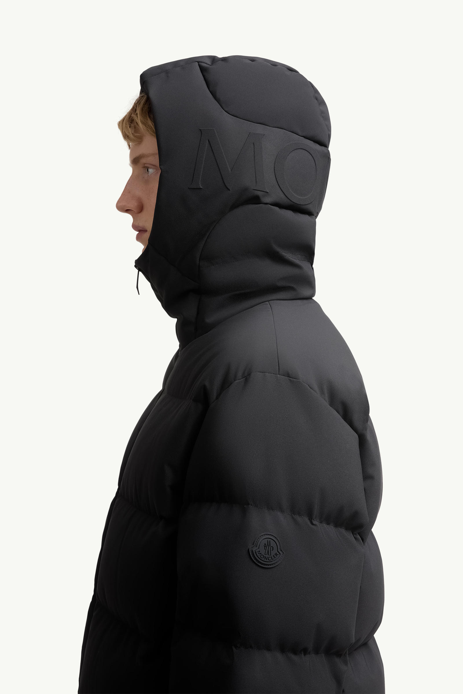 Languedoc Hooded Short Down Jacket Men Black Moncler 1