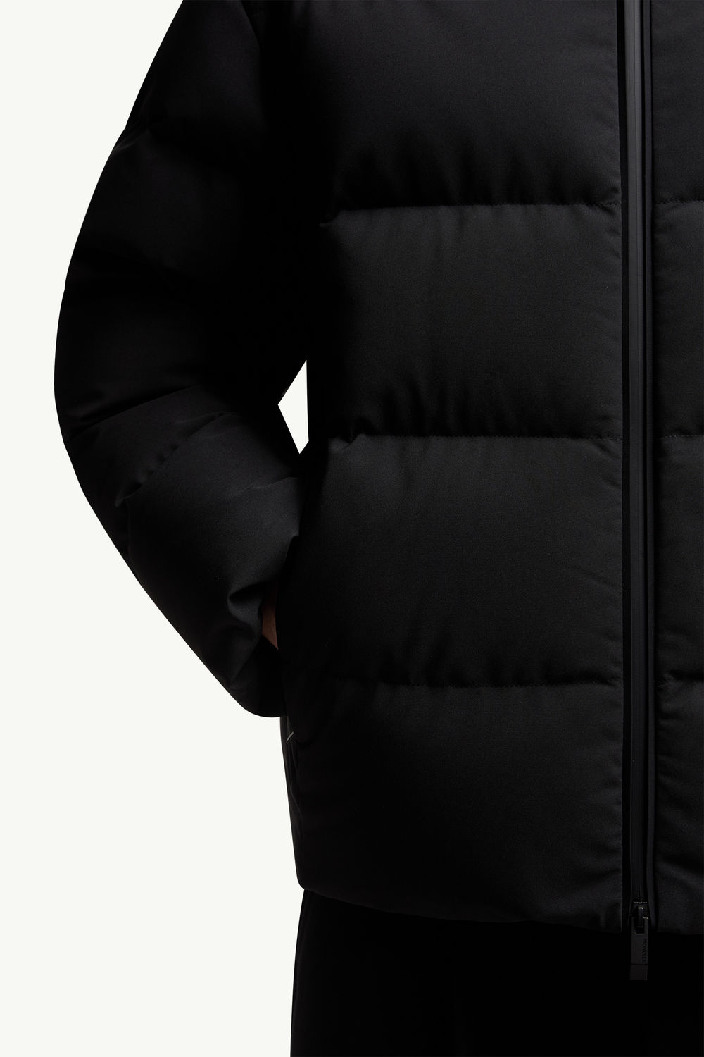 Languedoc Hooded Short Down Jacket Men Black Moncler 5
