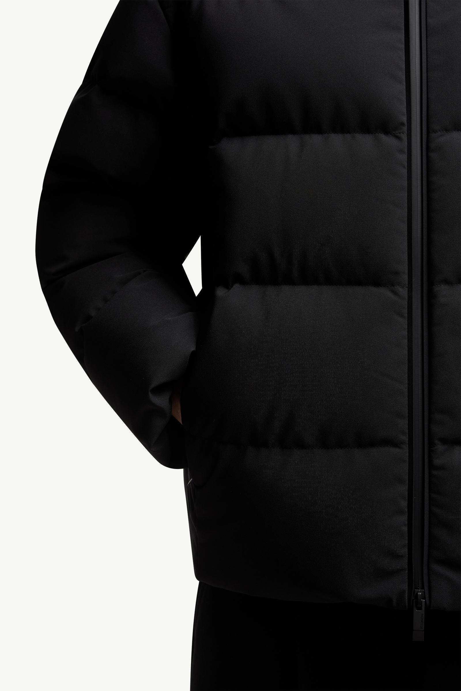 Languedoc Hooded Short Down Jacket Men Black Moncler 5