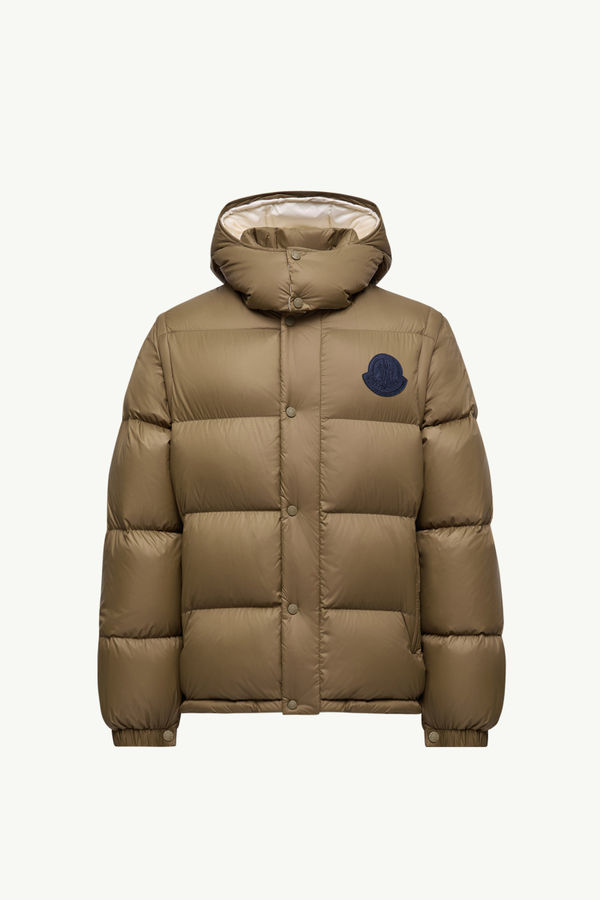 Plumífero corto con capucha 2 en 1 Cyclone Hombre Verde Oliva Moncler 2