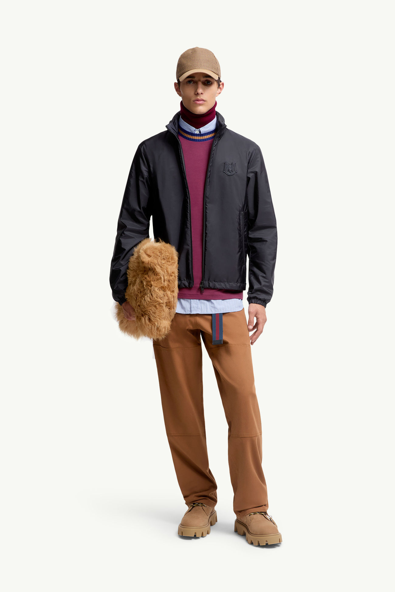 Ouge男士夹克外套 男士 海军蓝色 Moncler 0