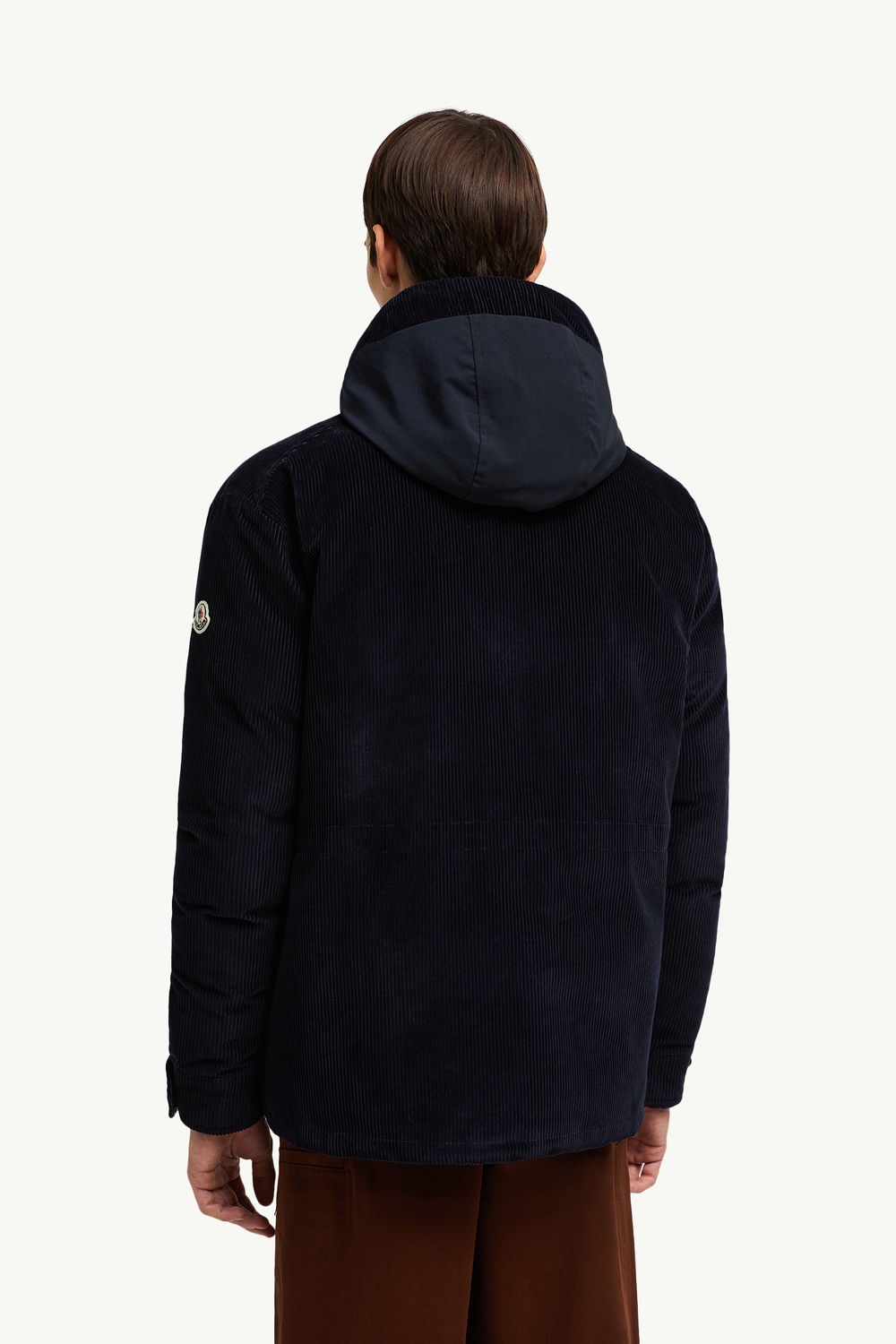 Piumino corto reversibile Greselin in velluto a coste Blu Navy Moncler 4