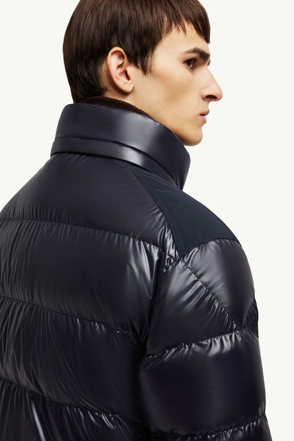 Piumino corto reversibile Greselin in velluto a coste Blu Navy Moncler 8