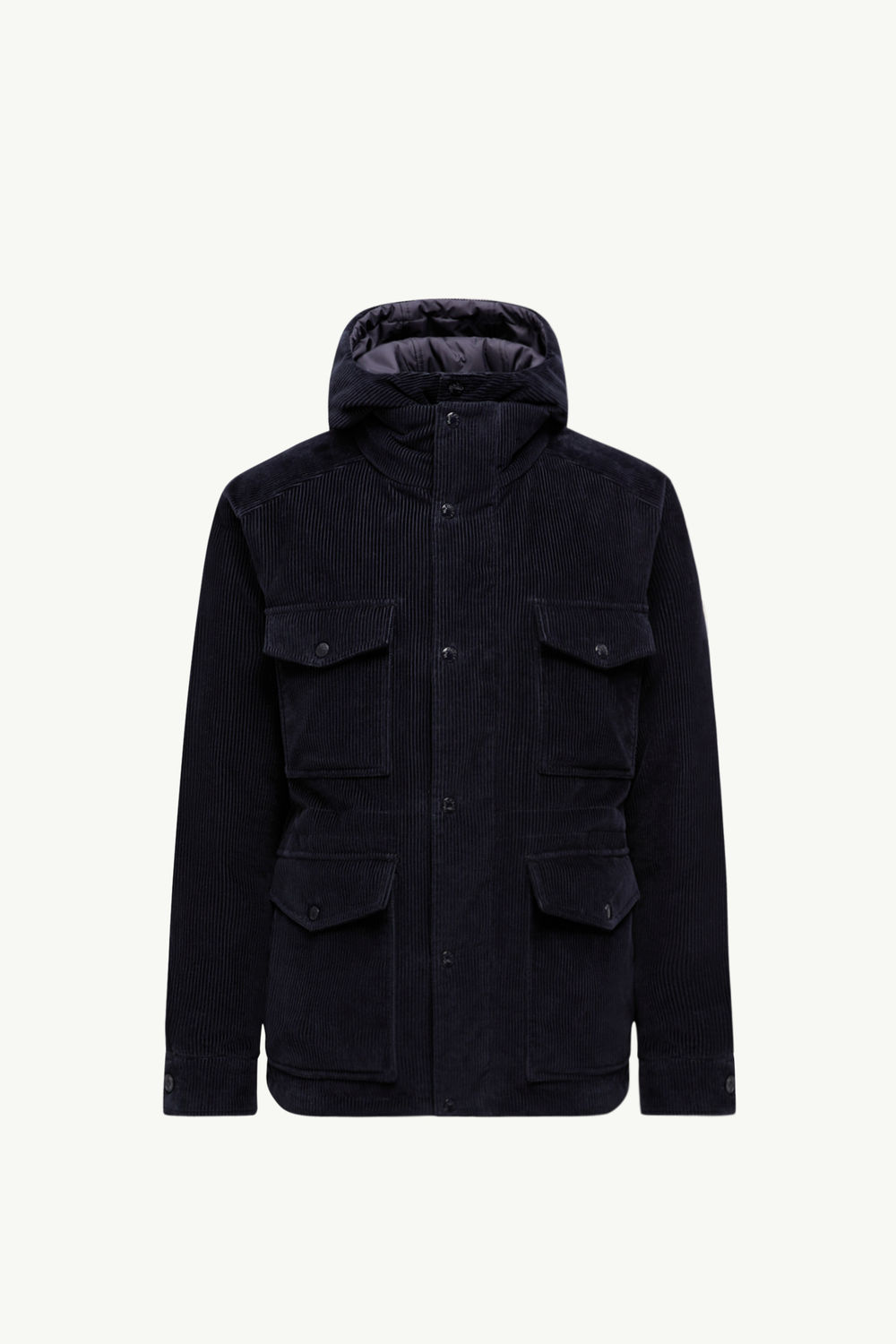 Piumino corto reversibile Greselin in velluto a coste Blu Navy Moncler 2
