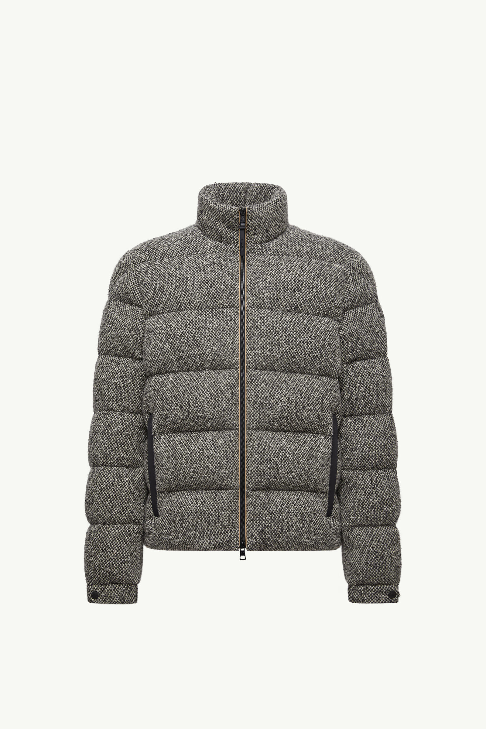 Agde Wool Blend Short Down Jacket Men Gray Moncler 2