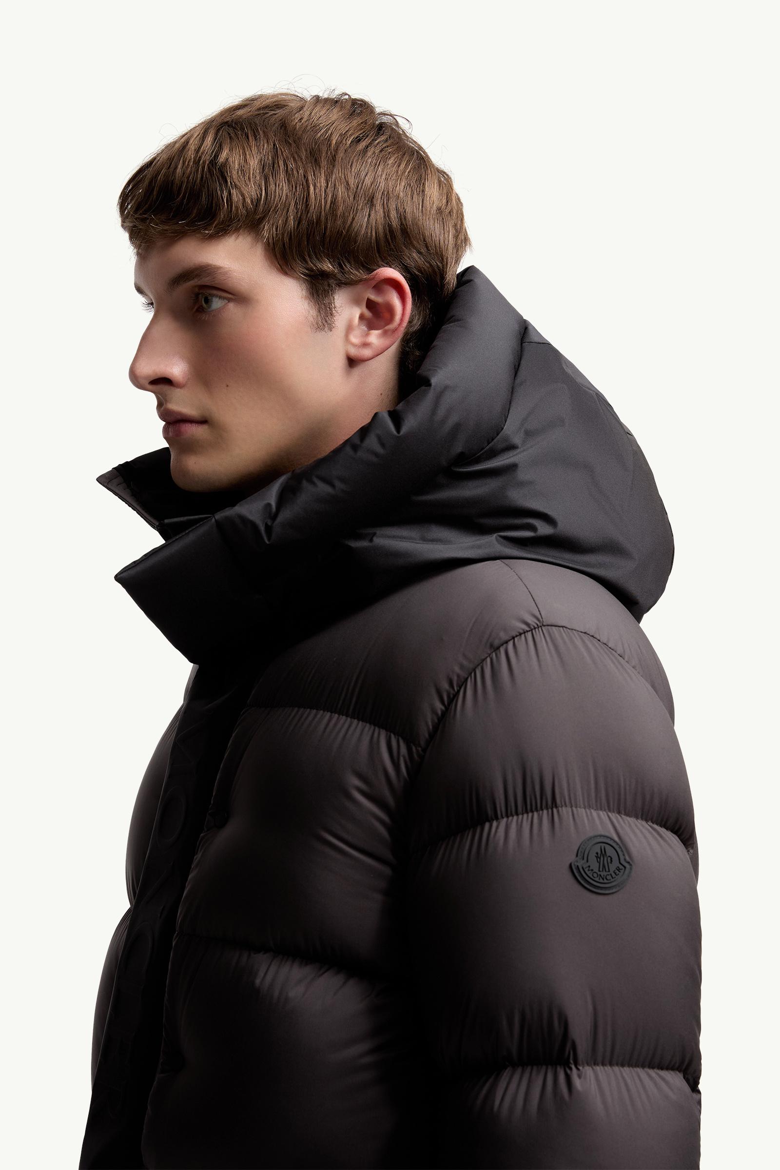 Madeira Hooded Short Down Jacket Men Brown Moncler 1