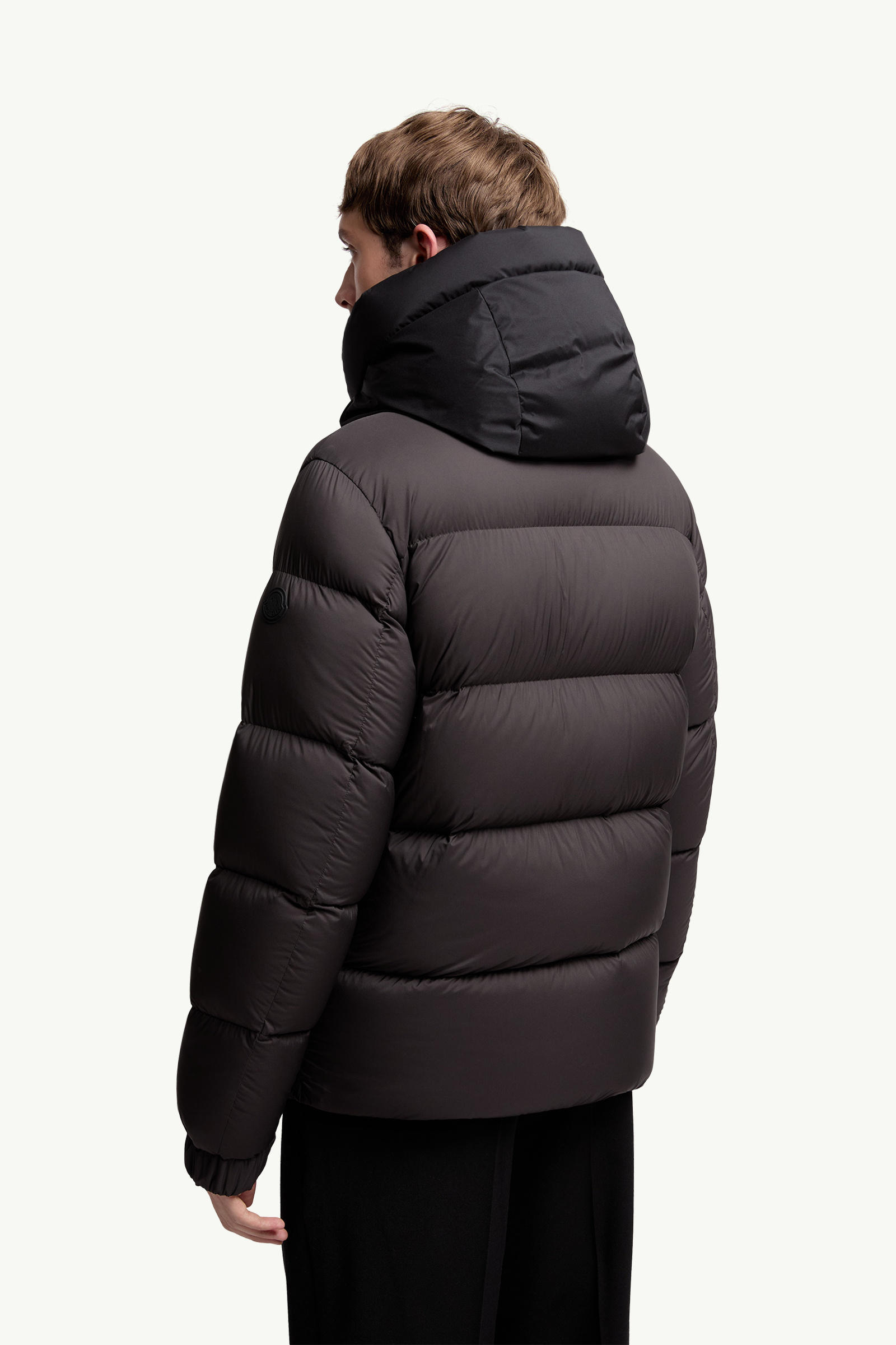 Madeira Hooded Short Down Jacket Men Brown Moncler 4